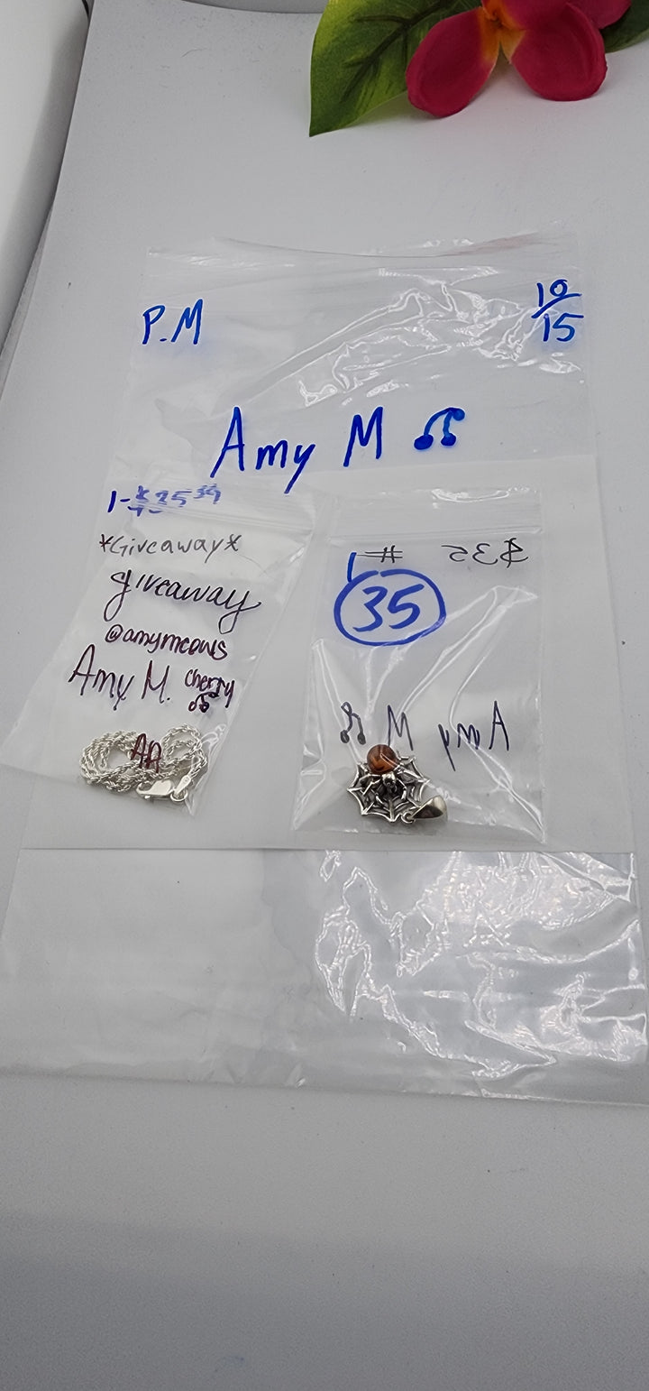 PM SHOW 48HR - RESERVED FOR: Amy M🍒 - 10/15/2025 FL tiktok Live Show - 1 Sterling Silver Items