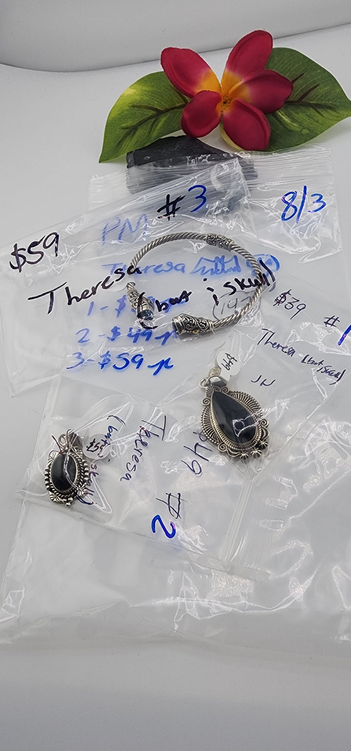 PM SHOW 48HR - RESERVED FOR:   Theresa🦇💀- 8/3/2025 FL tiktok Live Show -3  Sterling Silver Items