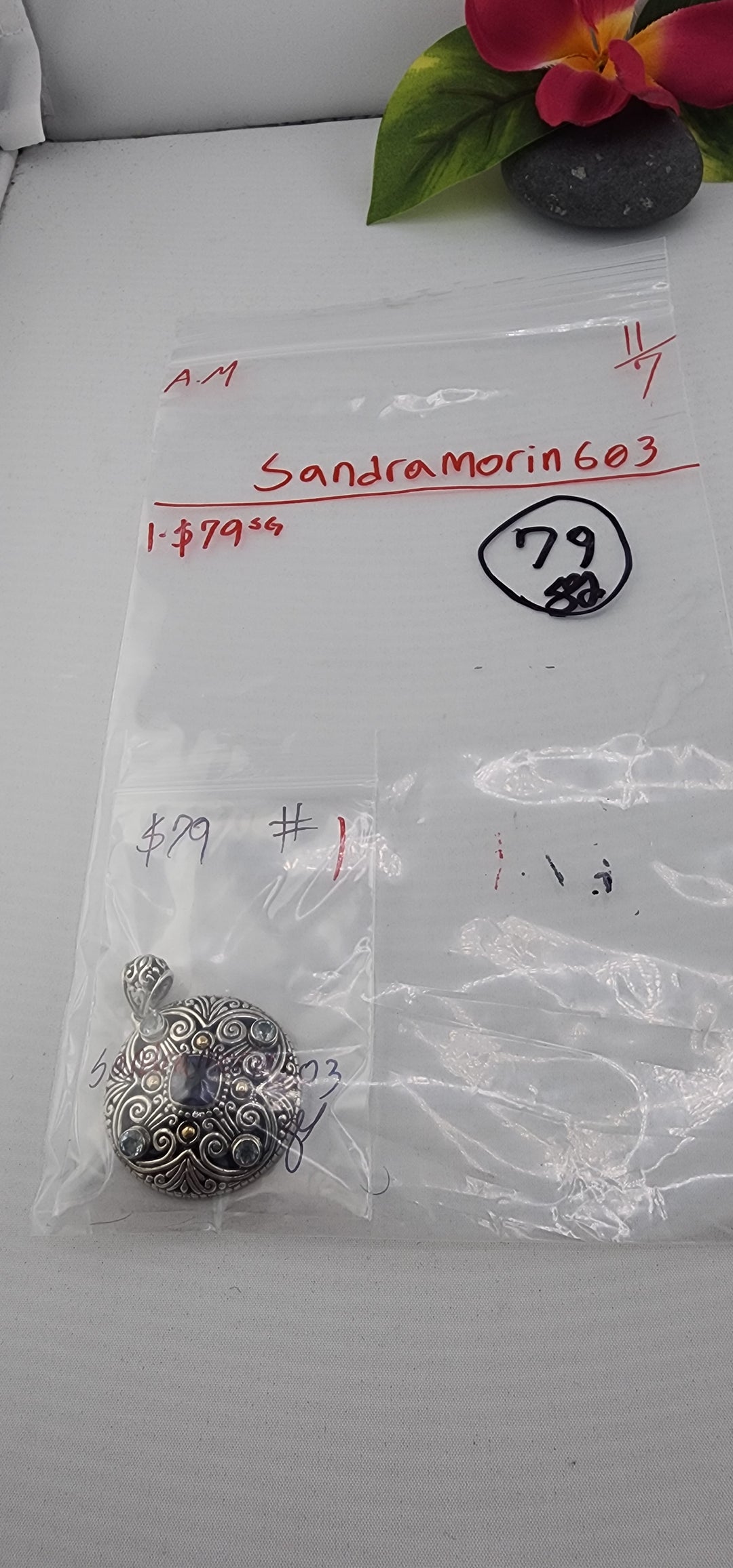 AM SHOW 48HR RESERVED FOR: sandramorin603 - 11/7/2025 FL tiktok Live Show - 1 Sterling Silver Items