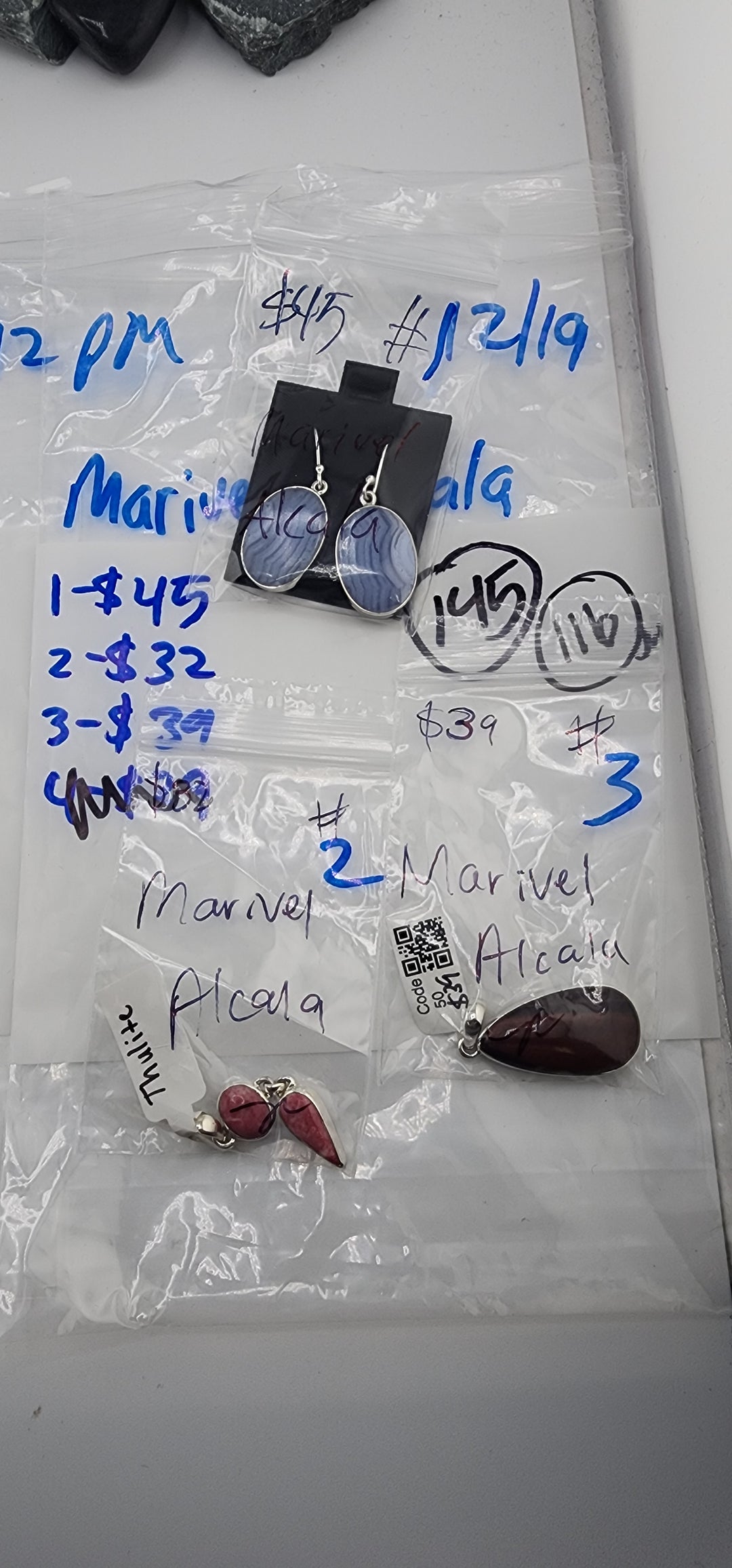 PM SHOW 48HR - RESERVED FOR: Marivel Alcala - 12/19/2025 tiktok Live Show - 3 Sterling Silver Items