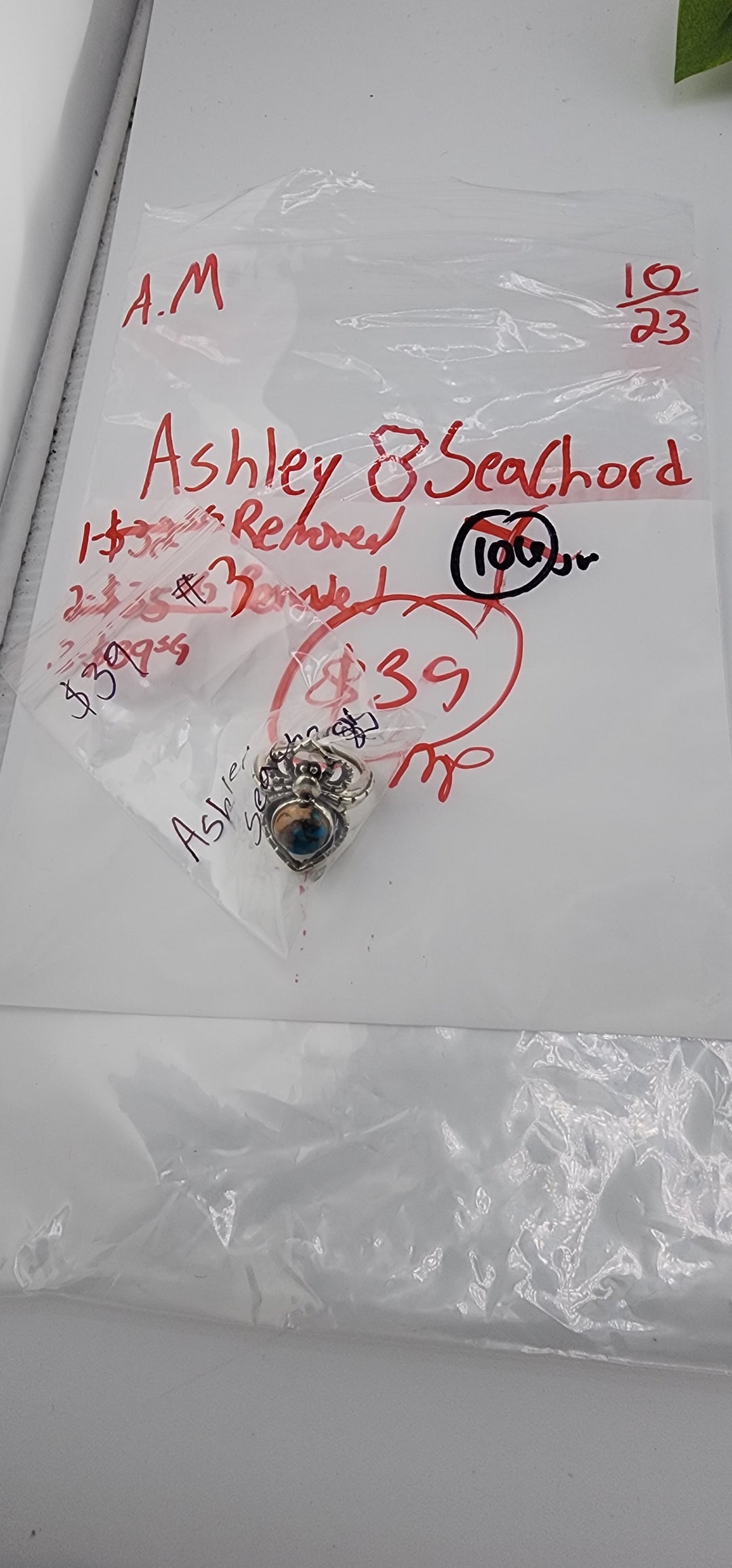 AM SHOW 48HR RESERVED FOR: Ashley 💍 Seachord - 10/23/2025 FL tiktok Live Show - 1 Sterling Silver Items