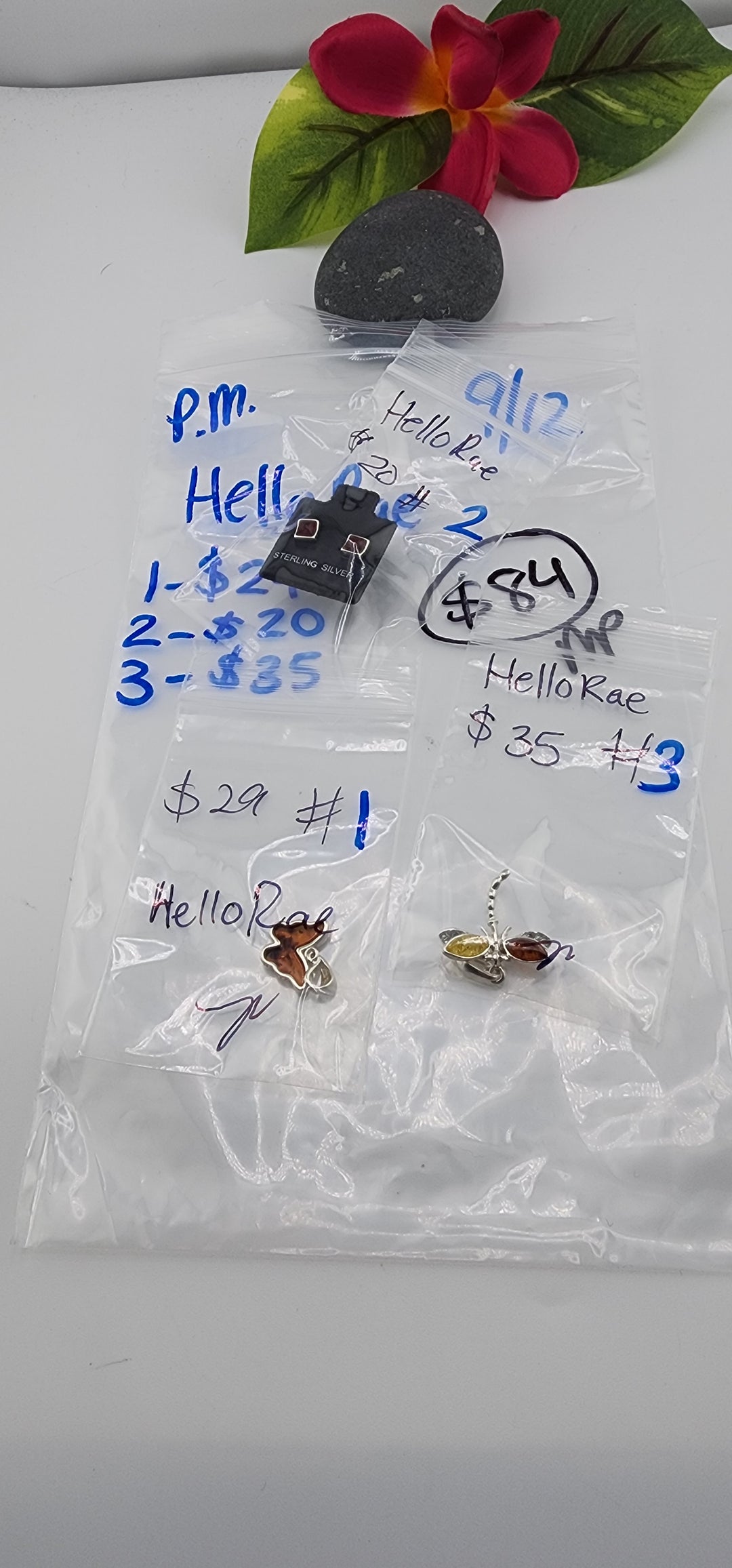 PM SHOW 48HR - RESERVED FOR: HelloRae - 9/12/2025 FL tiktok Live Show - 3 Sterling Silver Items