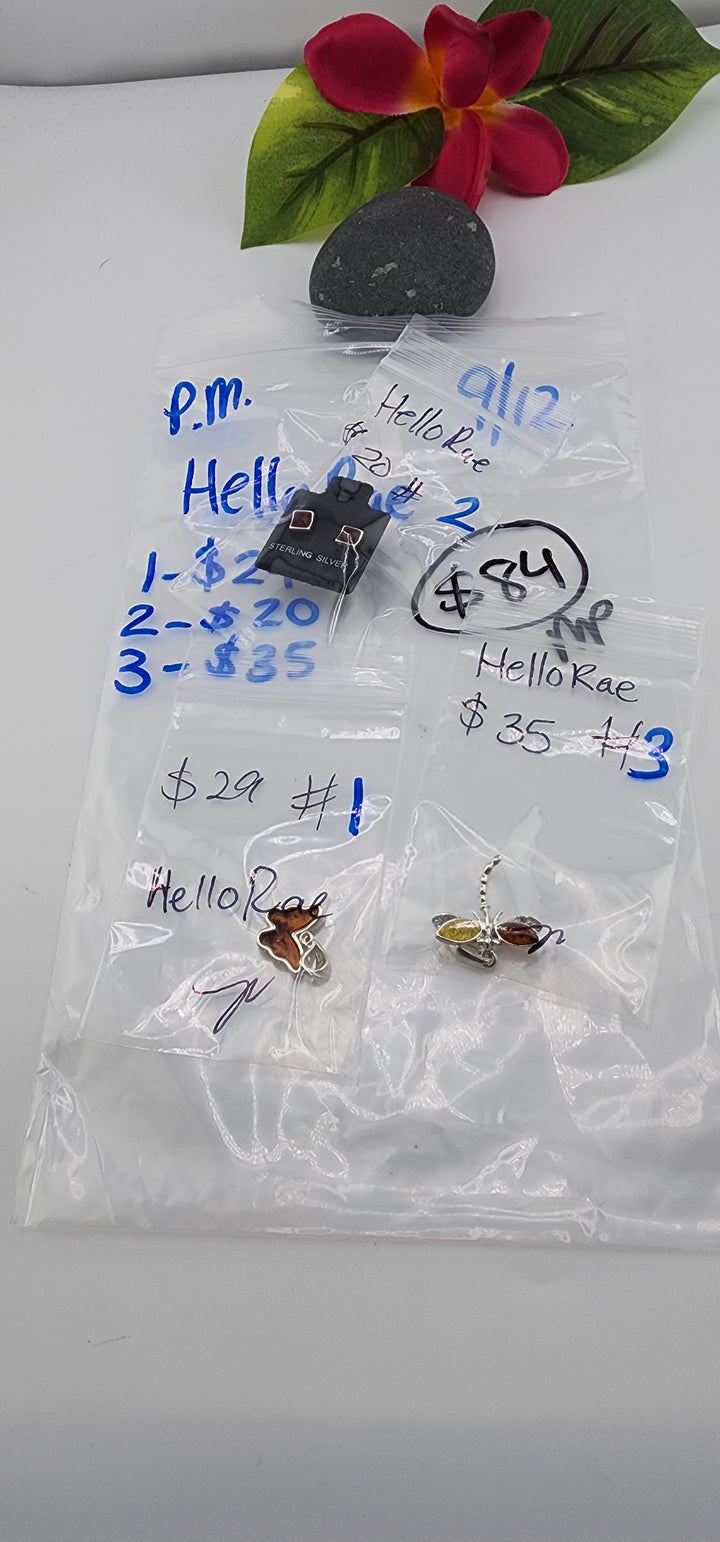 PM SHOW 48HR - RESERVED FOR: HelloRae - 9/12/2025 FL tiktok Live Show - 3 Sterling Silver Items