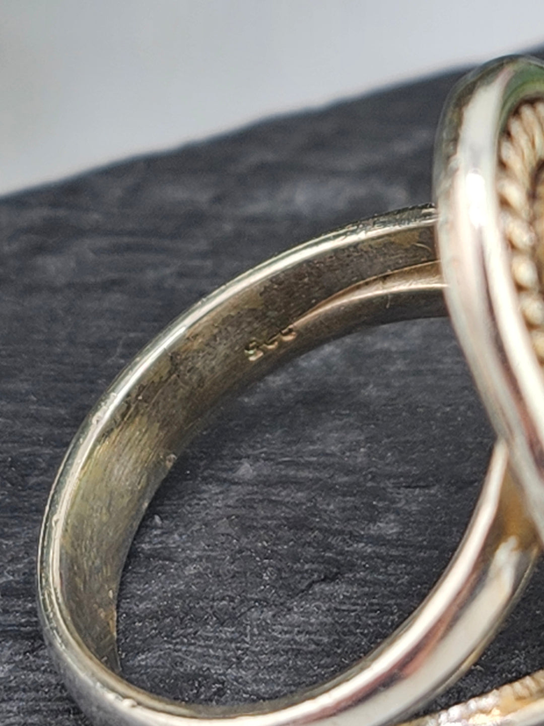 Australian Opal Doublet and 925 Sterling Silver Ring - Size 5.25