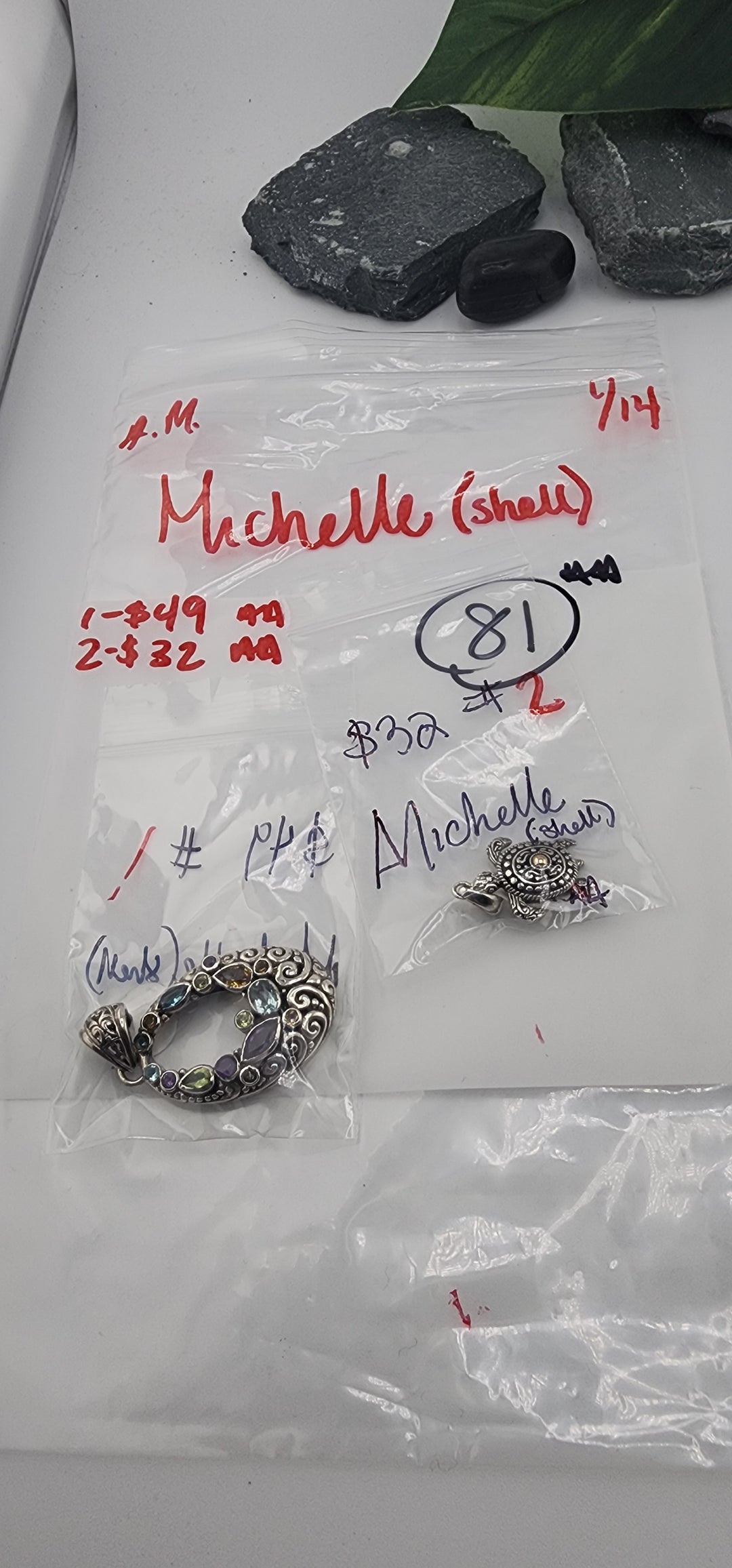 Custom sterling silver items - AM SHOW RESERVED FOR: Michelle 🐚- 1/14/2026 FL tiktok Live Show - 2 Sterling Silver Items