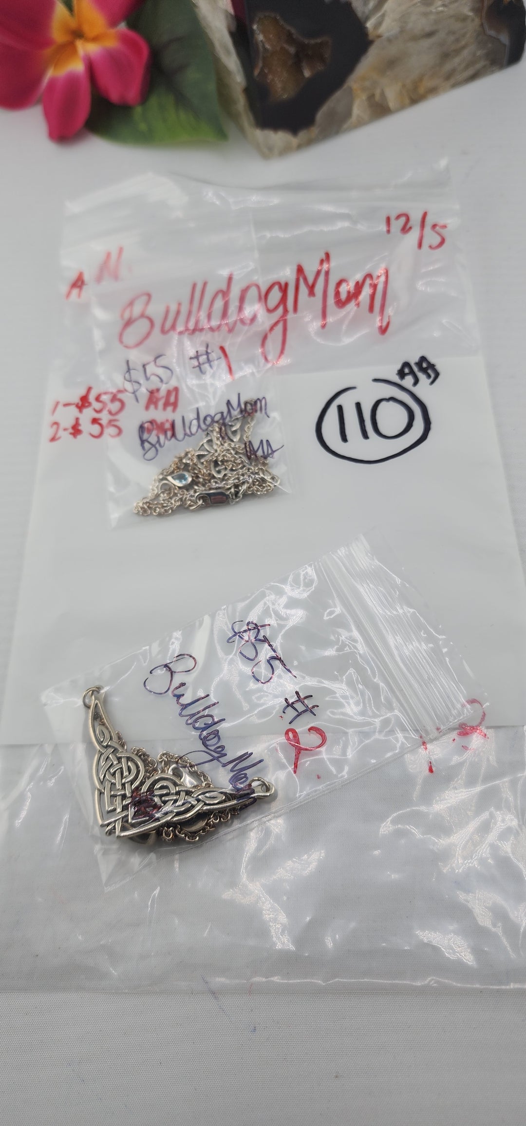 AM SHOW 48HR RESERVED FOR: BulldogMom - 12/5/2025 FL tiktok Live Show - 2 Sterling Silver Items