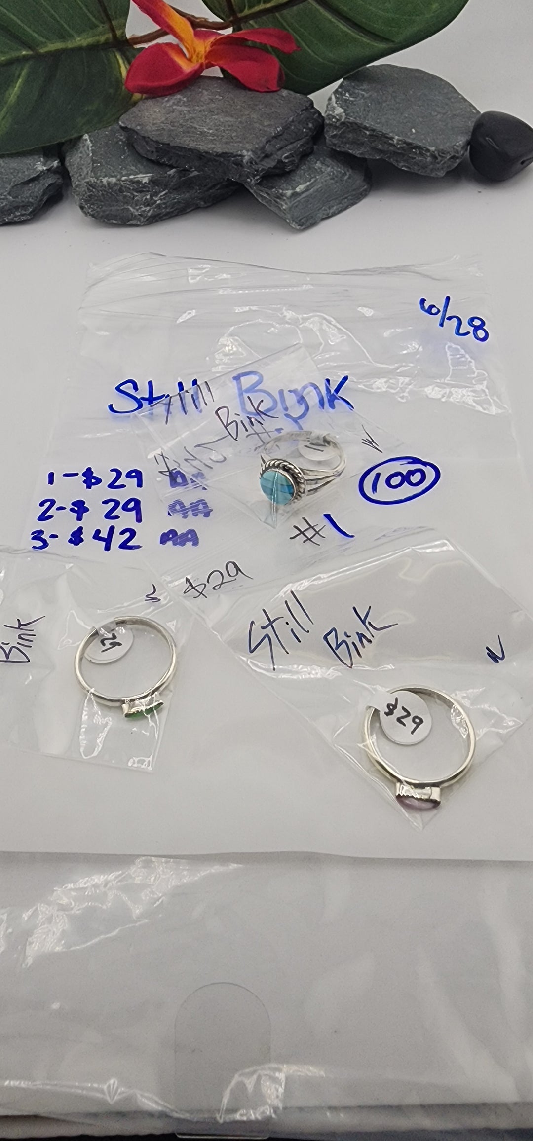 48HR - RESERVED FOR: Still Bink - 6/28/2025 FL tiktok Live Show -3  Sterling Silver Items
