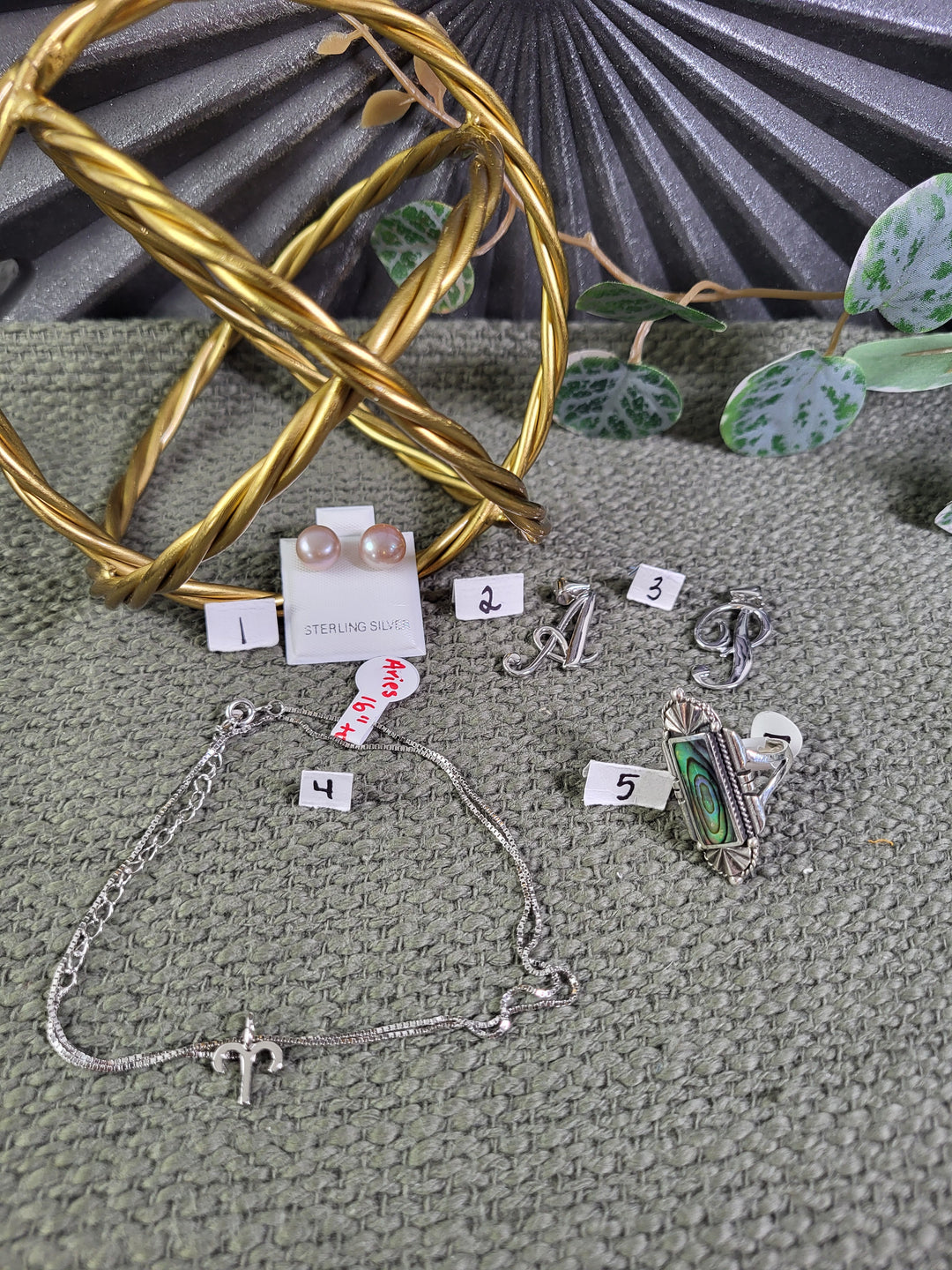 RESERVED FOR: Ashley 8/30/2024 - 5 Sterling Silver Items