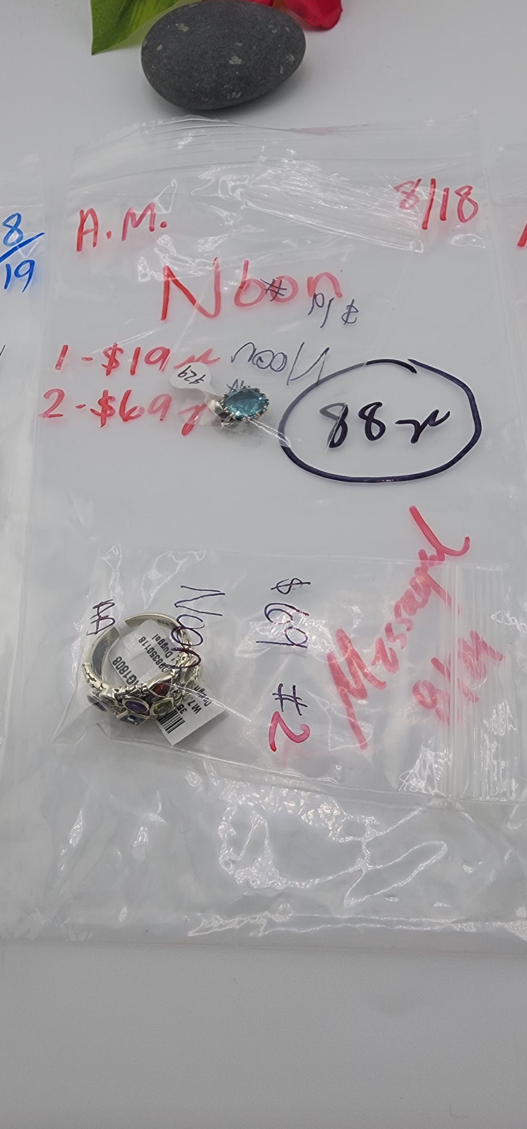 AM SHOW 48HR - RESERVED FOR: Noon - 8/18/2025 FL tiktok Live Show - 2 Sterling Silver Items