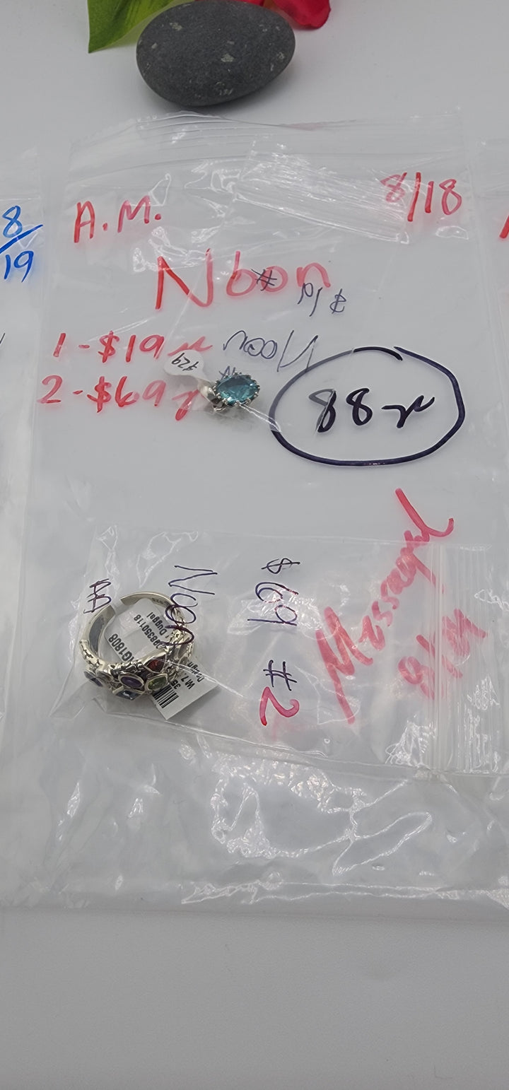 AM SHOW 48HR - RESERVED FOR: Noon - 8/18/2025 FL tiktok Live Show - 2 Sterling Silver Items