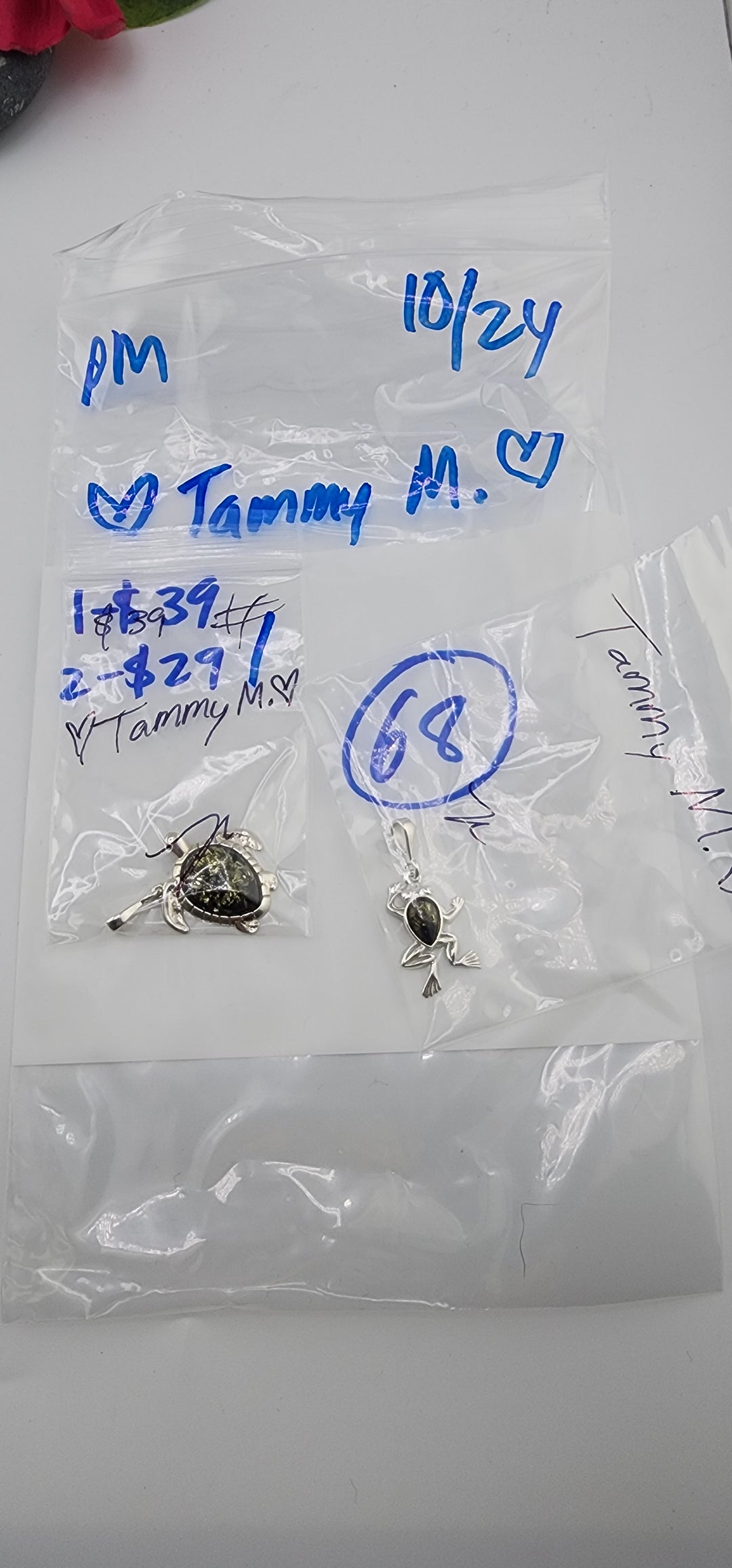 PM SHOW 48HR - RESERVED FOR: 💜Tammy M.💜 - 10/24/2025 FL tiktok Live Show - 2 Sterling Silver Items