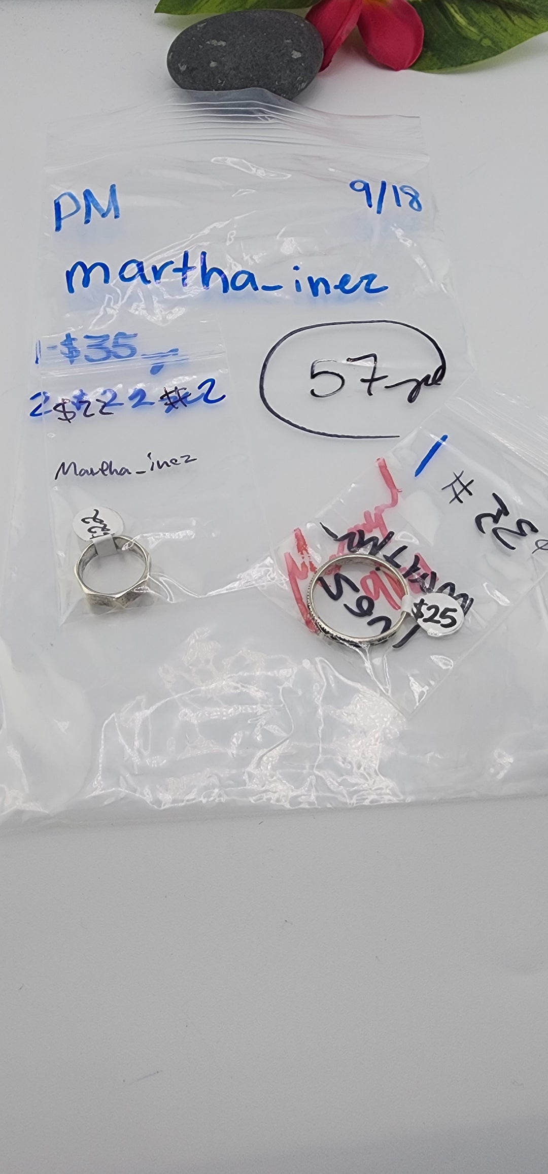 PM SHOW 48HR - RESERVED FOR: martha_inez - 9/18/2025 FL tiktok Live Show - 2 Sterling Silver Items
