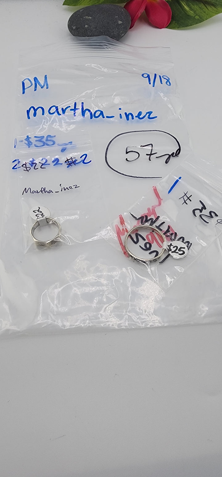 PM SHOW 48HR - RESERVED FOR: martha_inez - 9/18/2025 FL tiktok Live Show - 2 Sterling Silver Items