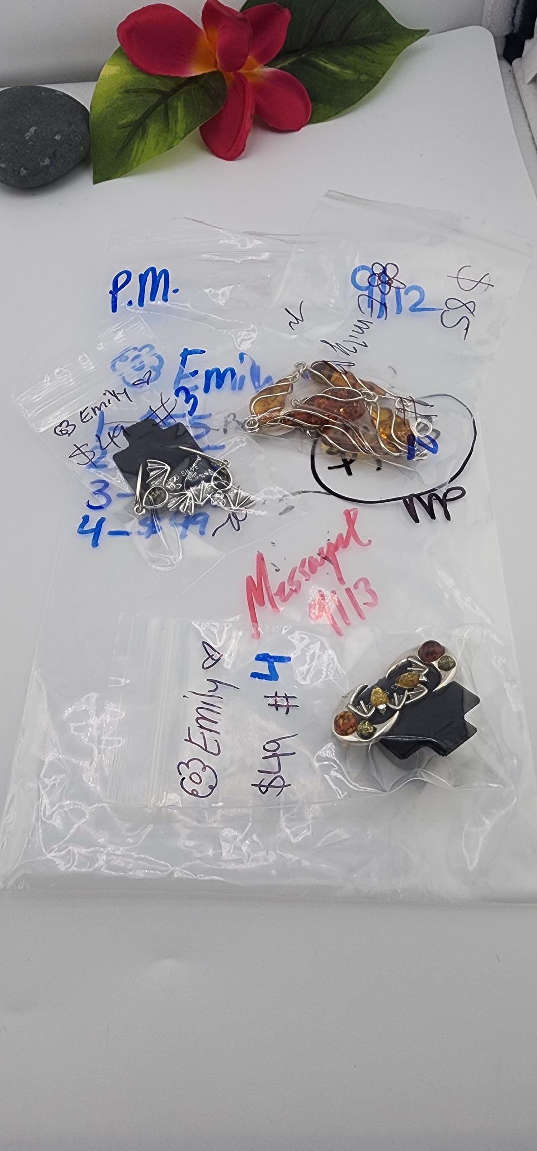 PM SHOW 48HR - RESERVED FOR: 🌸Emily💚 - 9/12/2025 FL tiktok Live Show - 3 Sterling Silver Items