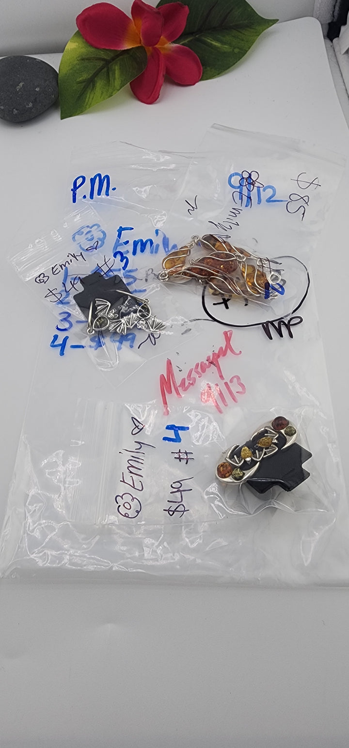 PM SHOW 48HR - RESERVED FOR: 🌸Emily💚 - 9/12/2025 FL tiktok Live Show - 3 Sterling Silver Items