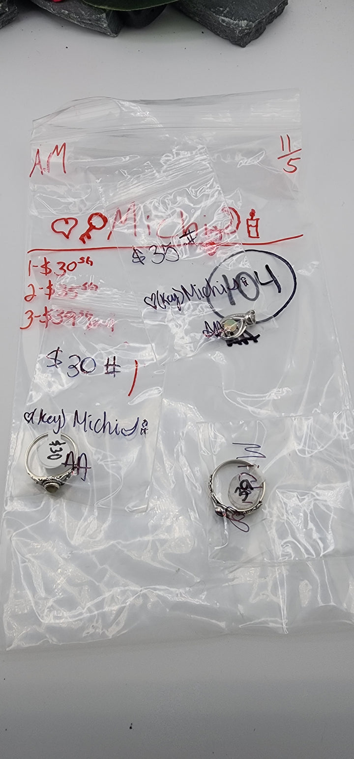 AM SHOW 48HR RESERVED FOR: 🖤🗝️Michi🌙🕯️ - 11/5/2025 FL tiktok Live Show - 3 Sterling Silver Items