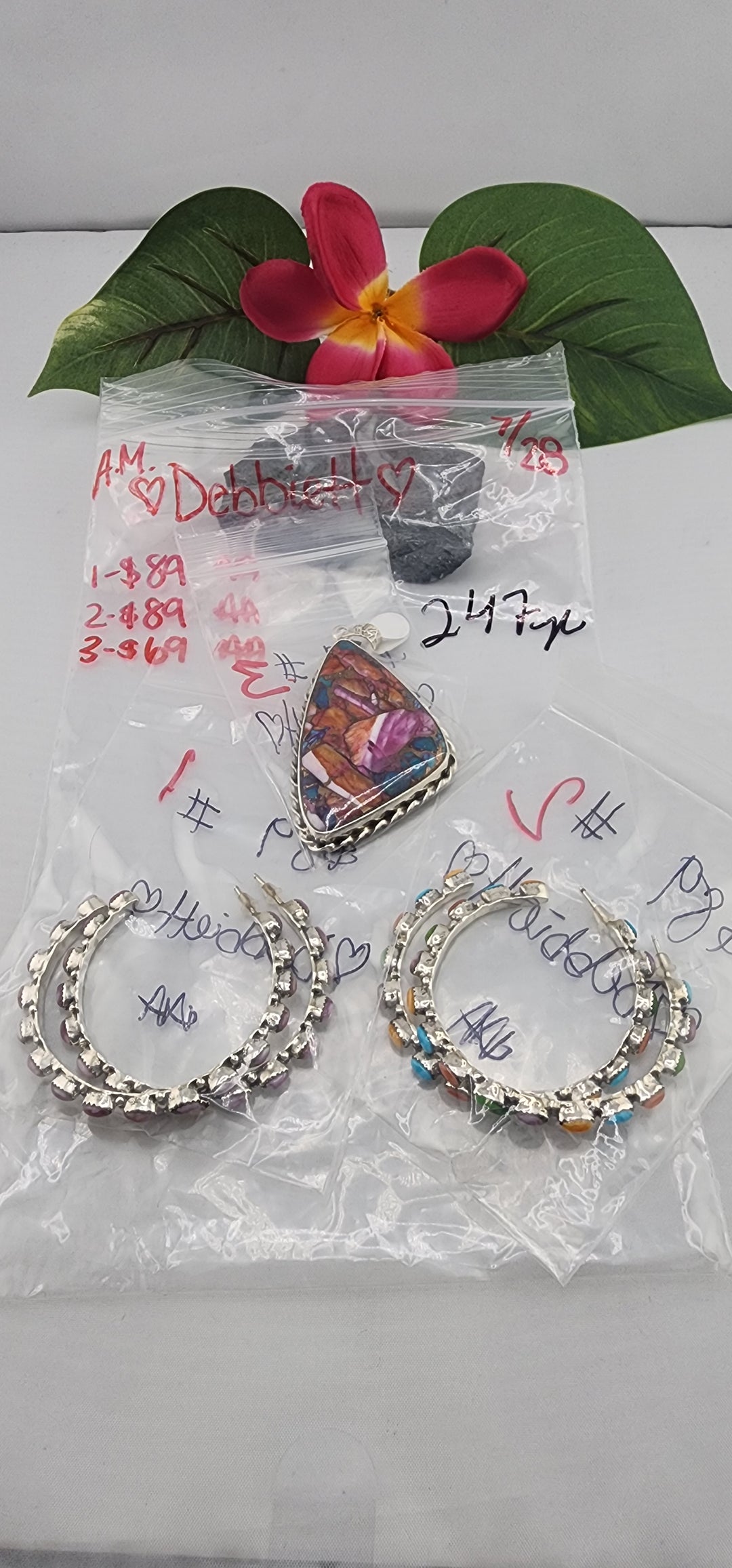 AM SHOW 48HR - RESERVED FOR: ❤️DebbieH❤️ - 7/28/2025 FL tiktok Live Show - 3 Sterling Silver Items