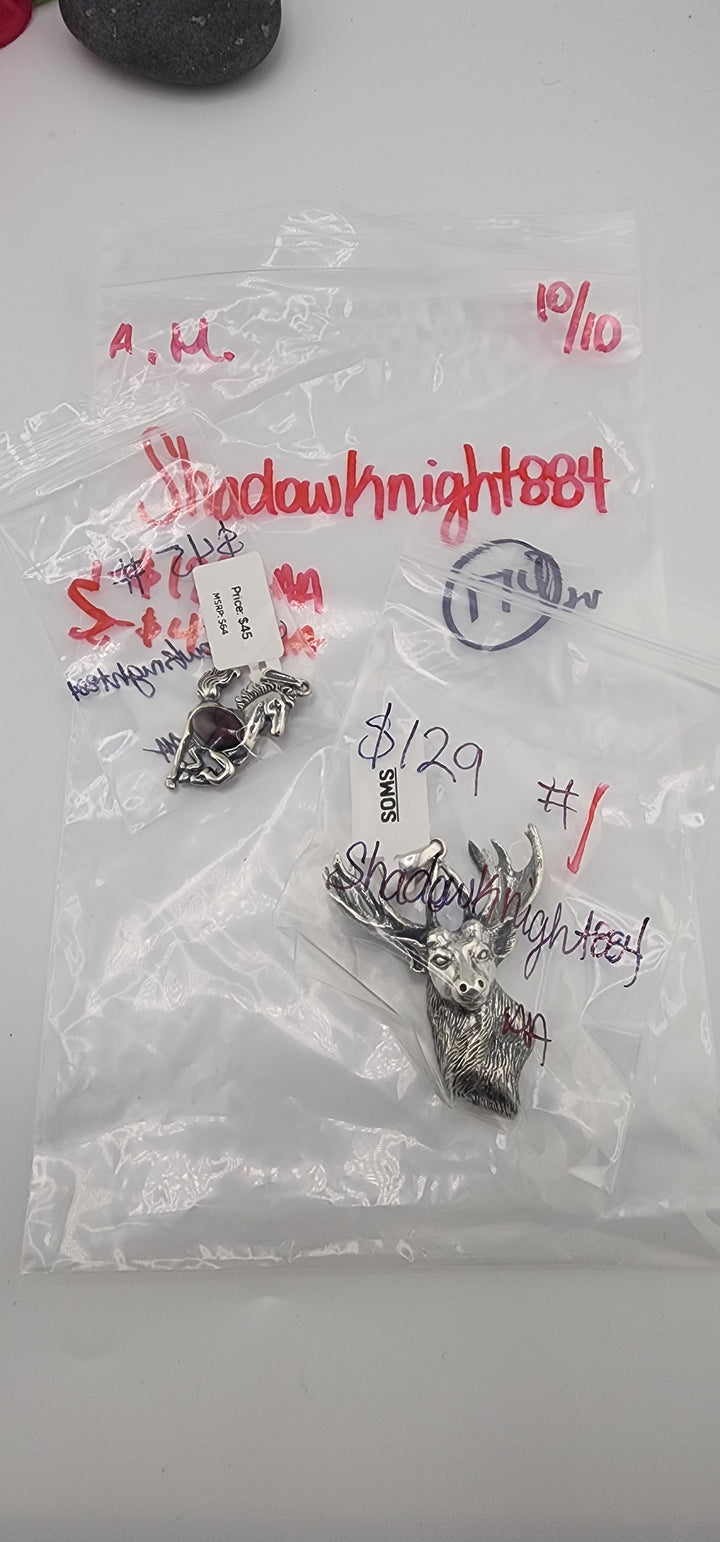 AM SHOW 48HR RESERVED FOR:  Shadowknight884- 10/10/2025 FL tiktok Live Show -2 Sterling Silver Items