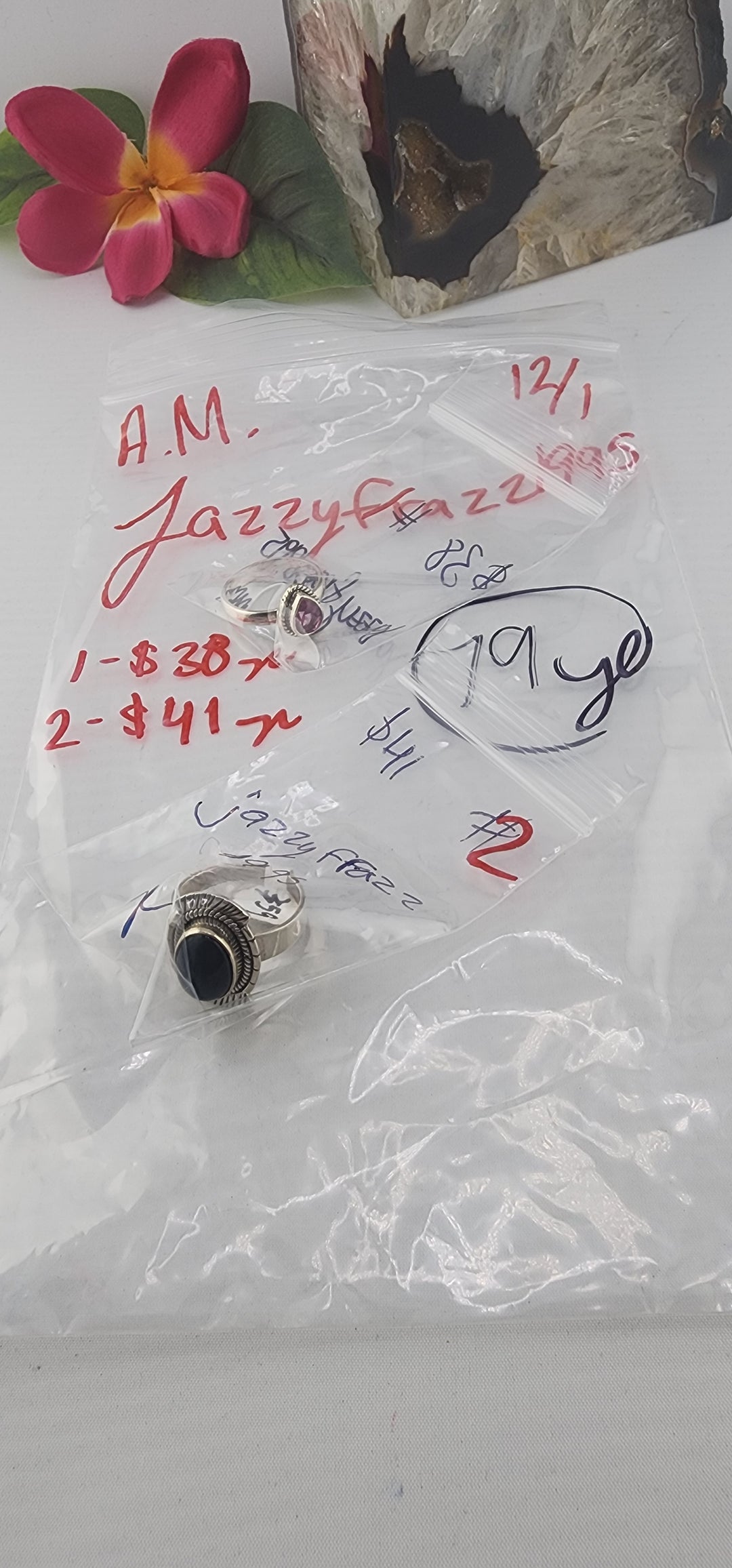 AM SHOW 48HR RESERVED FOR: jazzyfrazz1995 - 12/1/2025 FL tiktok Live Show - 2 Sterling Silver Items