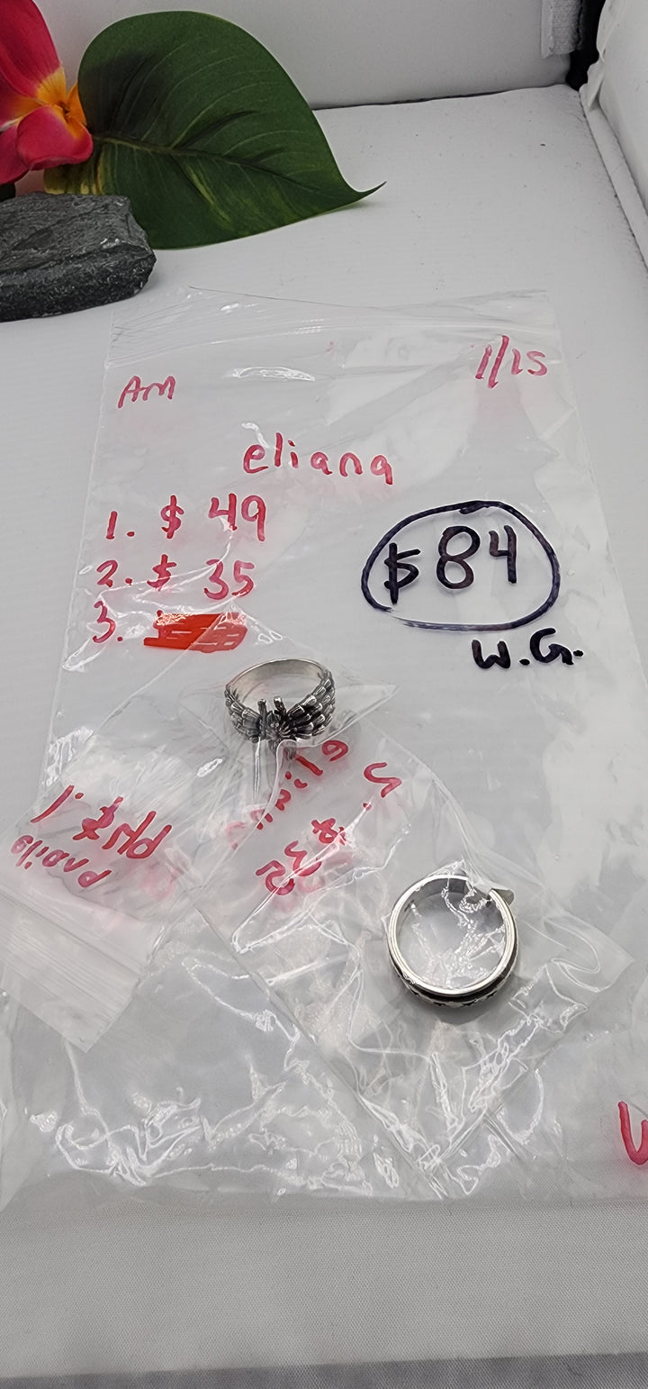 AM SHOW 48HR - RESERVED FOR: eliana- 7/15/2025 FL tiktok Live Show - 2 Sterling Silver Items