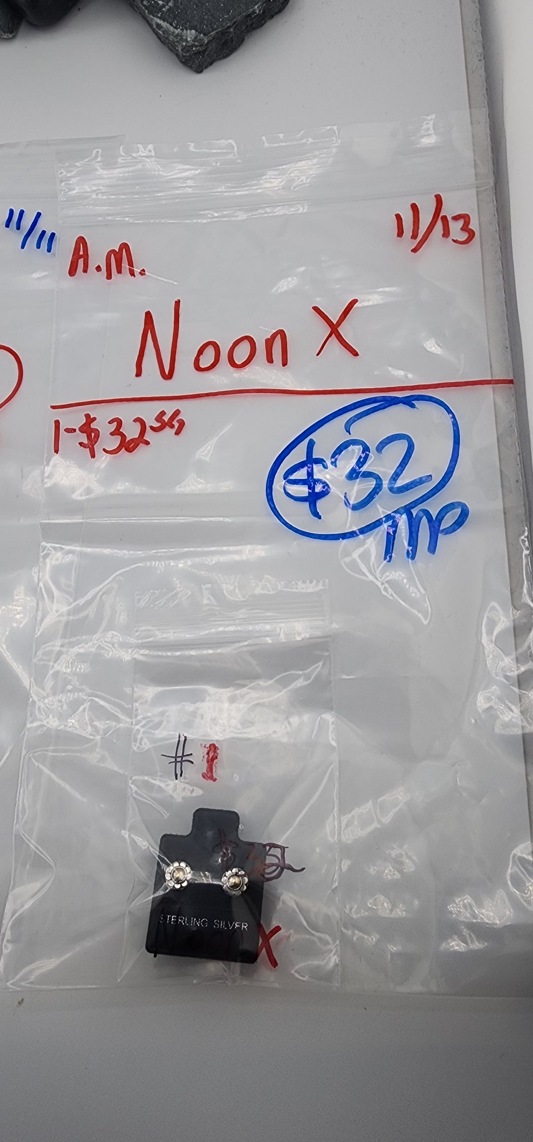 AM SHOW 48HR RESERVED FOR: Noon❌ - 11/13/2025 FL tiktok Live Show - 1 Sterling Silver Items