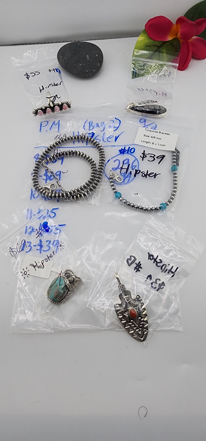 PM SHOW 48HR - RESERVED FOR: 🔆Hipster🔆 (Bag 2)  - 9/28/2025 FL tiktok Live Show - 6 Sterling Silver Items