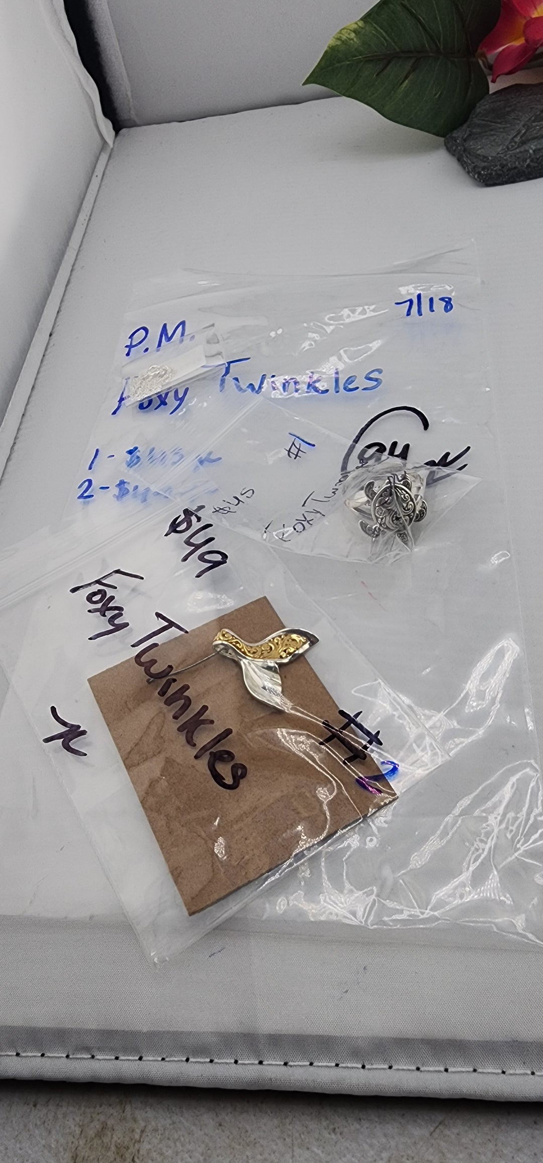 PM SHOW 48HR - RESERVED FOR: Foxy Twinkles - 7/18/2025 FL tiktok Live Show - 2 Sterling Silver Items