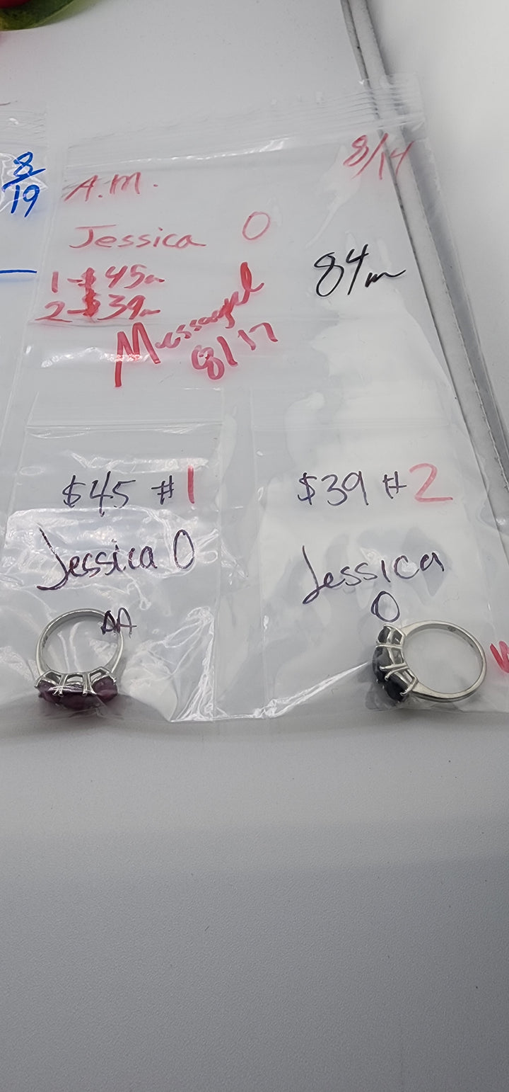 AM SHOW 48HR - RESERVED FOR: Jessica O - 8/14/2025 FL tiktok Live Show - 2 Sterling Silver Items
