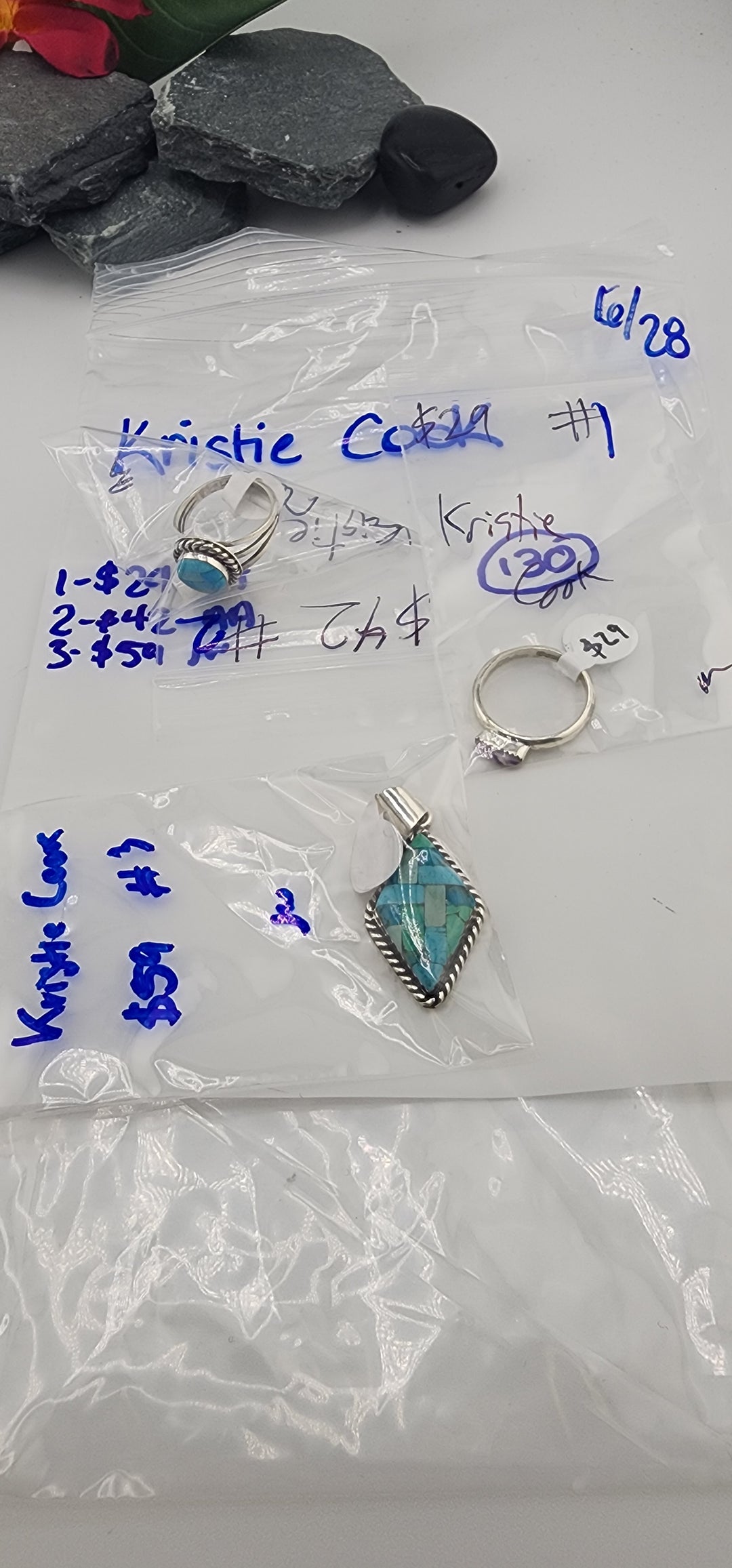 48HR - RESERVED FOR: Kristie Cook - 6/28/2025 FL tiktok Live Show -3  Sterling Silver Items