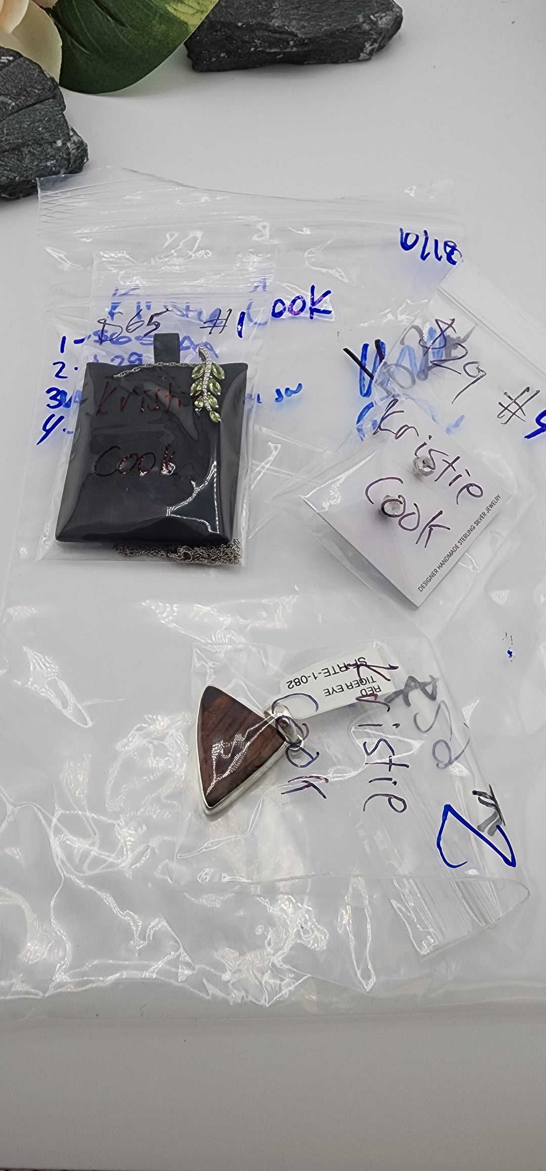 RESERVED FOR: Kristie Cook - 6/18/2025 tiktok Reservation Live Show - 3 Sterling Silver Items