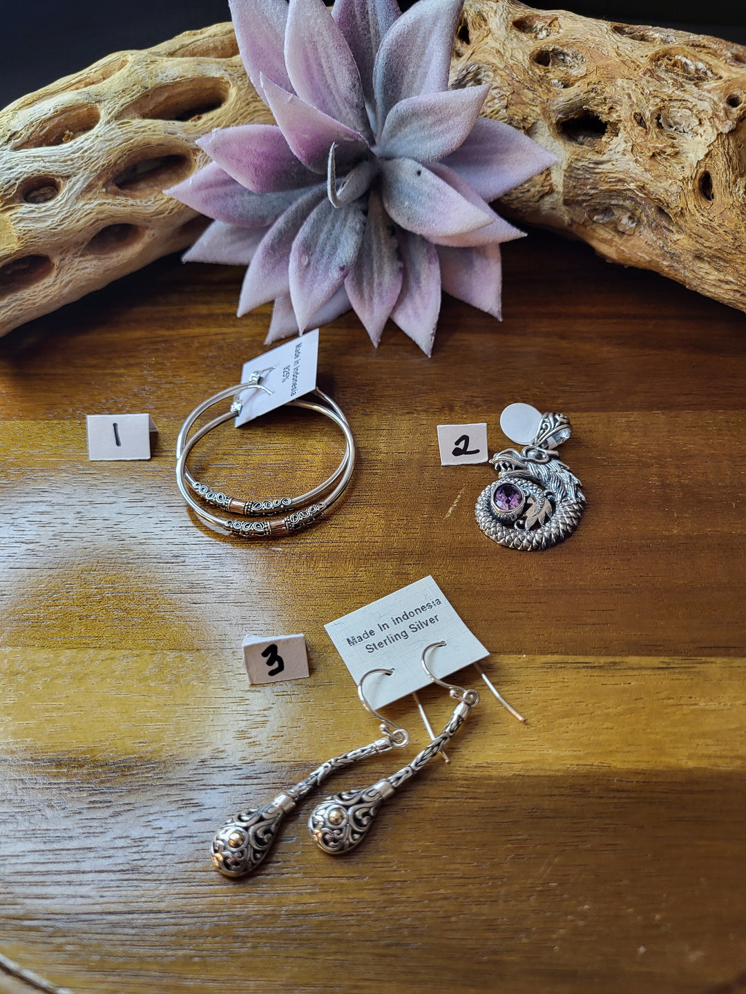 RESERVED FOR: Dhi-version 8/4/24- 3 Sterling Silver Items