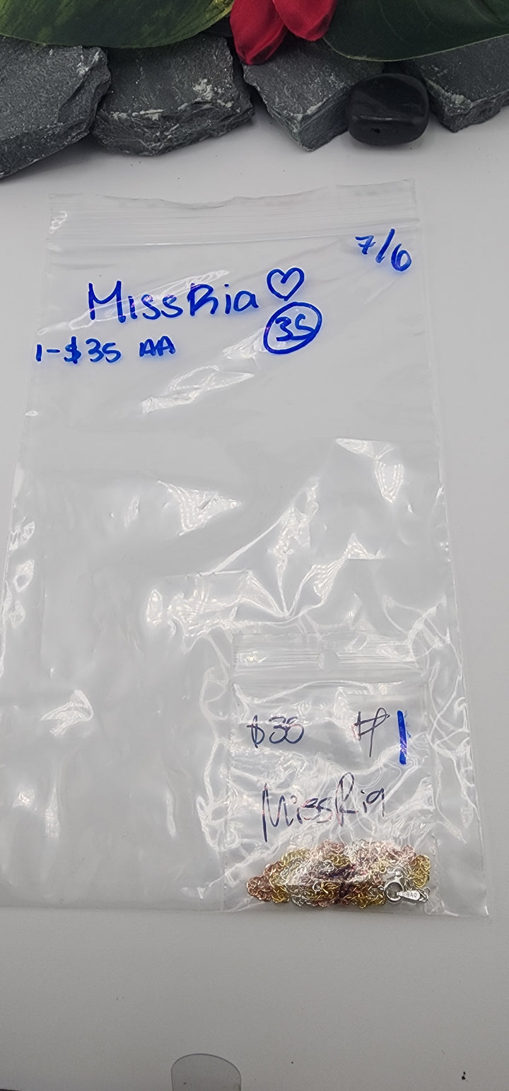 RESERVED FOR: MissRia🤍 - 7/6/2025 tiktok Reservation Live Show -1 Sterling Silver Items