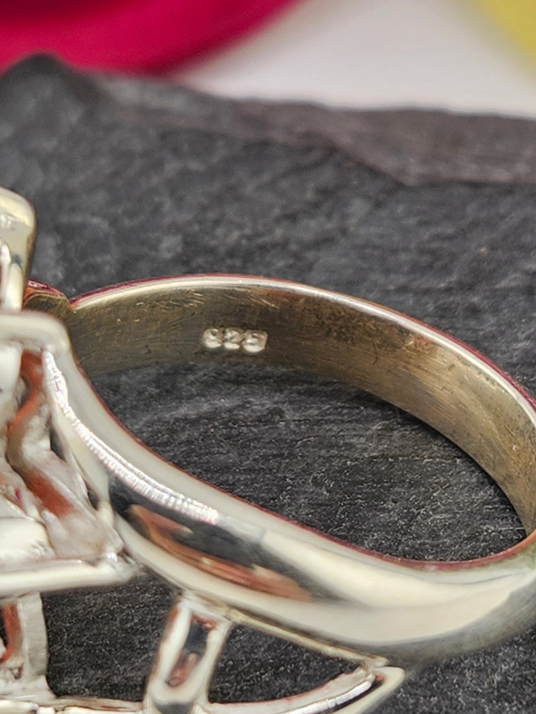 Cluster Garnet Ring Size 10