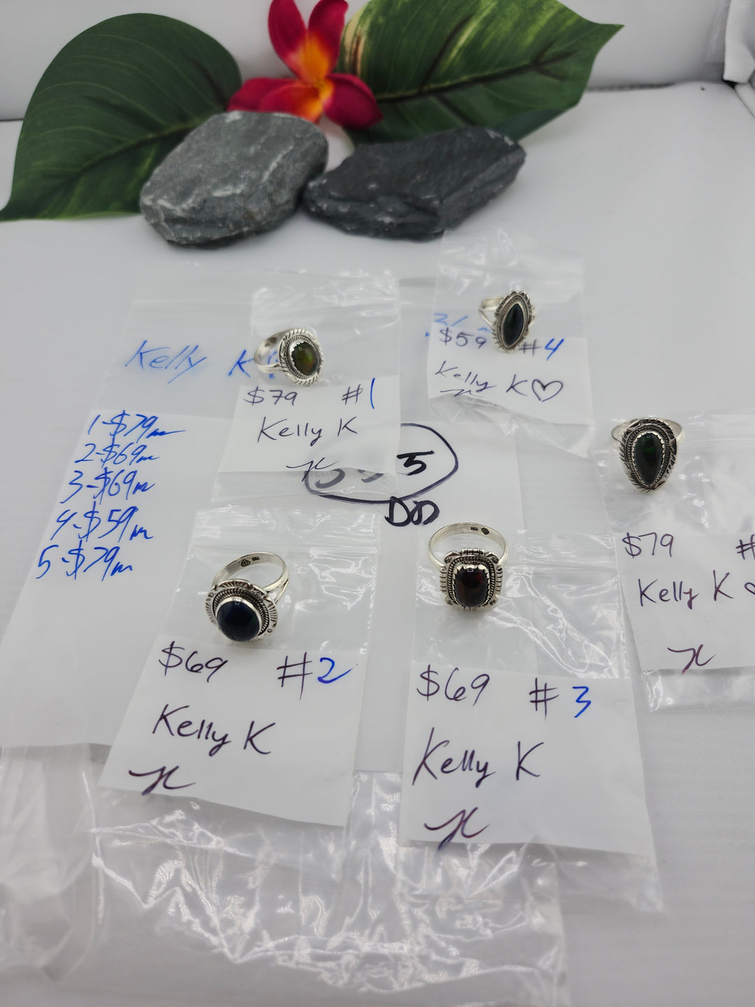 RESERVED FOR: Kelly K❤️ - 3/28/2025 tiktok Live Show - 5 Sterling Silver Items