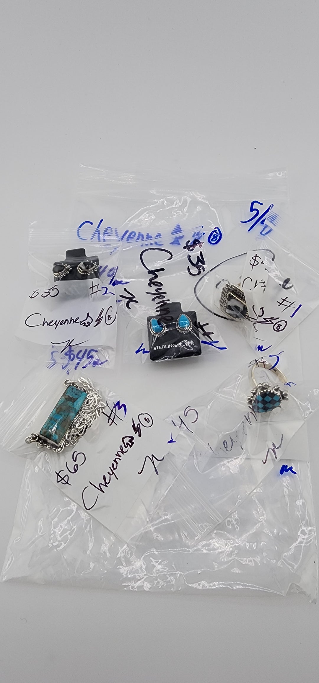 RESERVED FOR: Cheyenne♠️⚡️🎱 - 5/8/2025 tiktok Live Show - 5 Sterling Silver Items