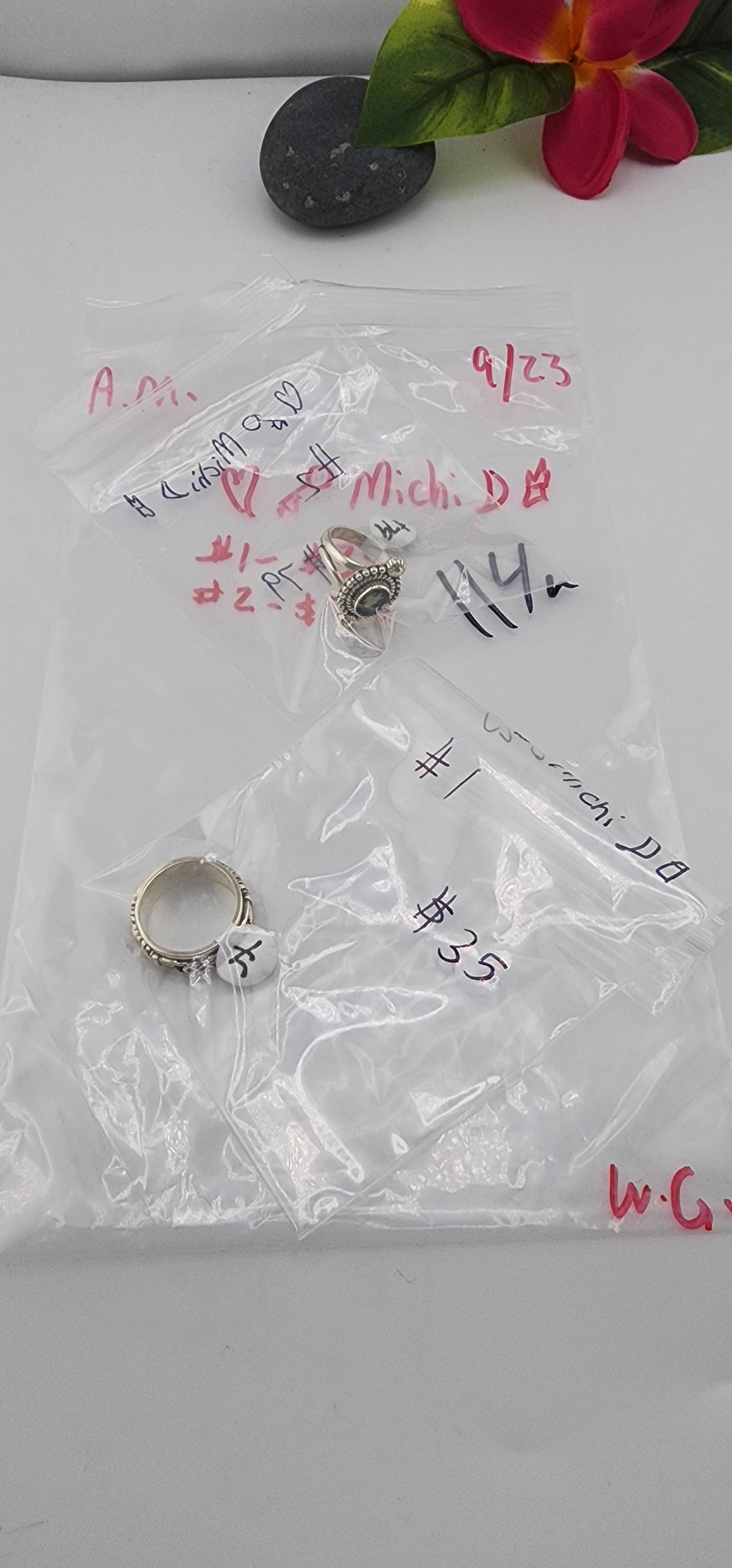 AM SHOW 48HR - RESERVED FOR: 🖤🔑 Michi 🌙🕯️- 9/23/2025 FL tiktok Live Show - 2 Sterling Silver Items