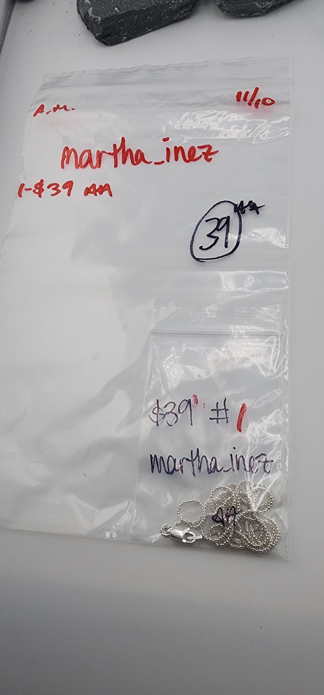 AM SHOW 48HR RESERVED FOR: martha_inez - 11/10/2025 FL tiktok Live Show - 1 Sterling Silver Items