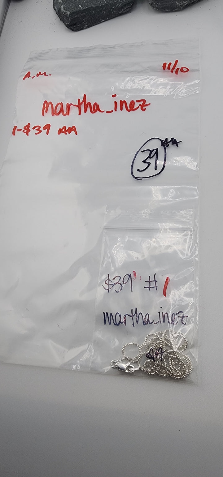 AM SHOW 48HR RESERVED FOR: martha_inez - 11/10/2025 FL tiktok Live Show - 1 Sterling Silver Items