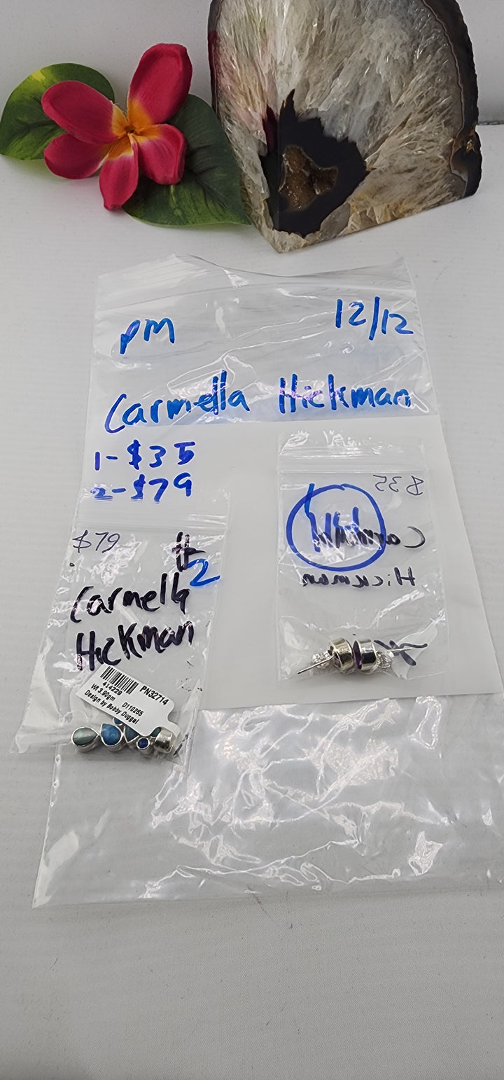 PM SHOW 48HR - RESERVED FOR: Carmella Hickman - 12/13/2025 tiktok Live Show - 2 Sterling Silver Items
