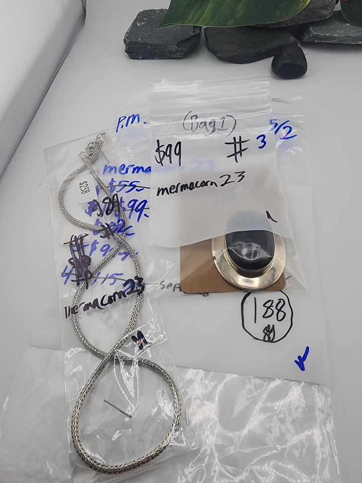 mermacorn23 - 5/2/26 PM (Bag 1) - 2 925 Sterling Silver Items