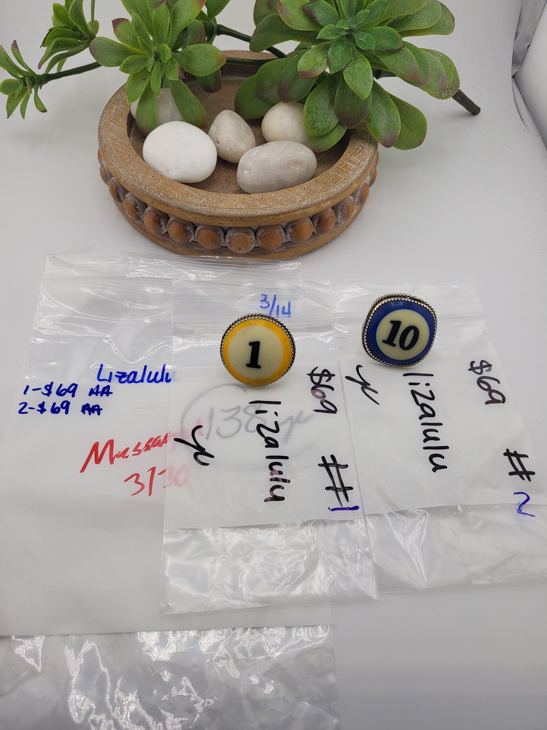 RESERVED FOR: Lizalulu- 3/14/2025 Live Show - 2 Sterling Silver Items