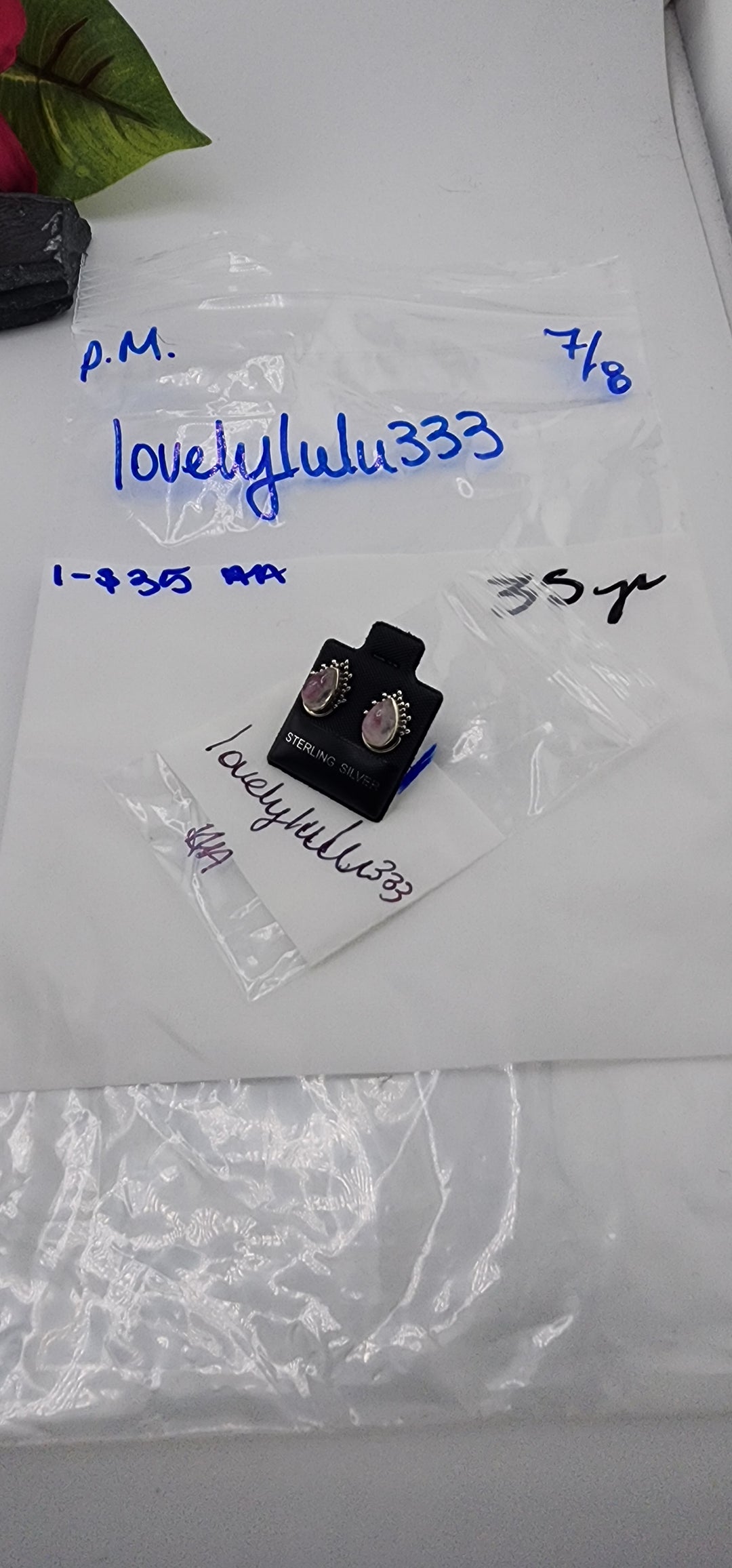 PM SHOW 48HR - RESERVED FOR: lovelylulu333 - 7/8/2025 FL tiktok Live Show - 1 Sterling Silver Items