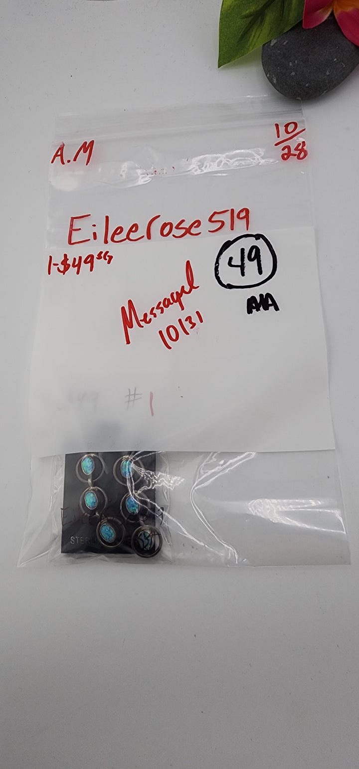 AM SHOW 48HR RESERVED FOR: Eileerose519 - 10/28/2025 FL tiktok Live Show - 1 Sterling Silver Items