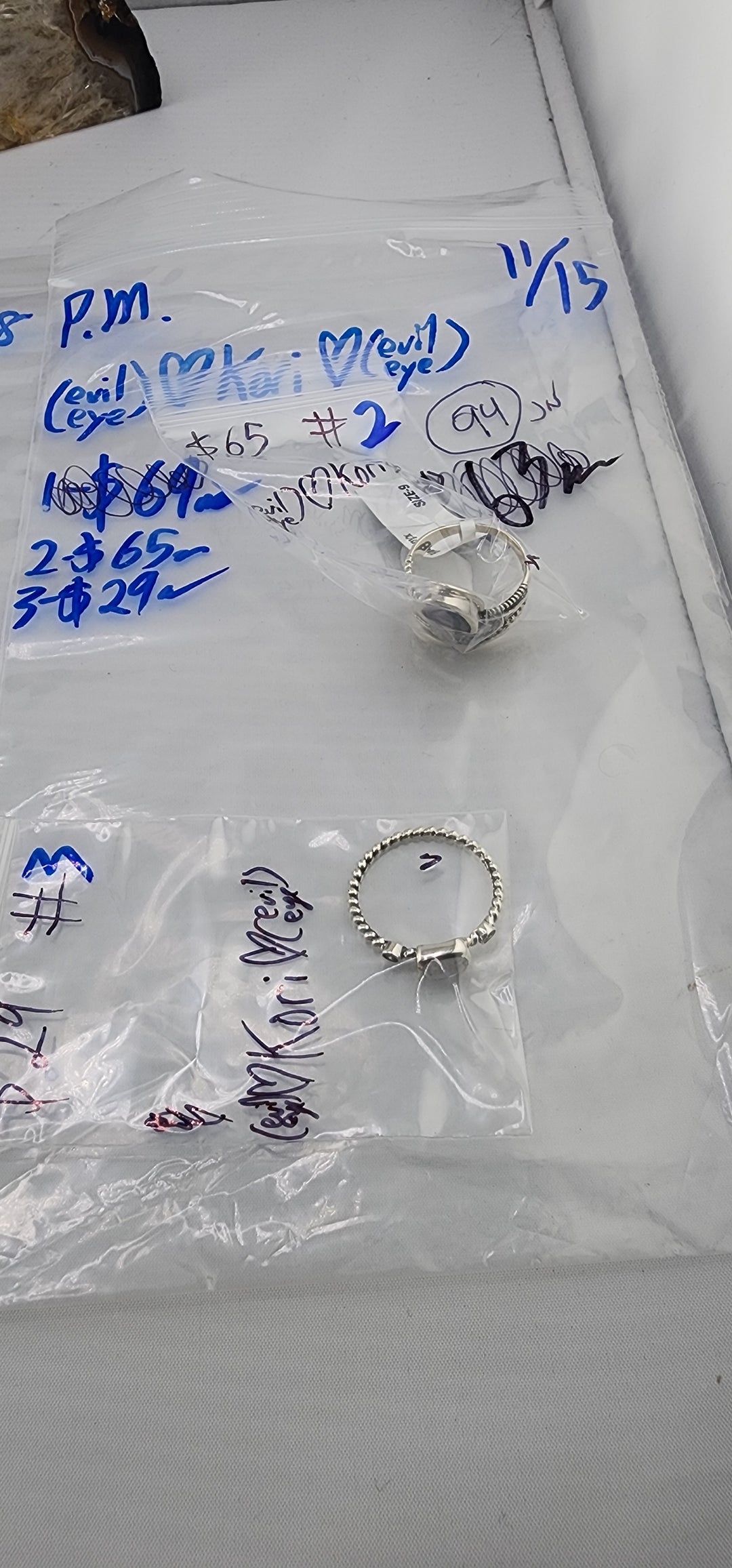 PM SHOW 48HR - RESERVED FOR: 🧿🖤Kori🖤🧿 - 11/15/2025 tiktok Live Show - 2 Sterling Silver Items