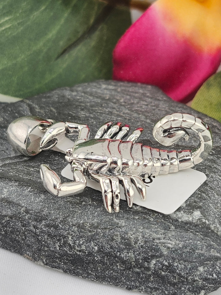 Designer SOMS 925 Sterling Silver Scorpion Pendant