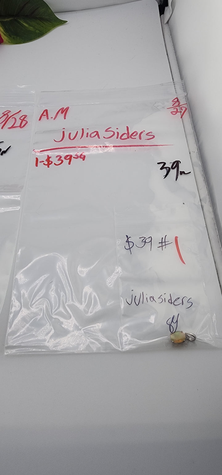 AM SHOW 48HR - RESERVED FOR: juliasiders - 8/27/2025 FL tiktok Live Show - 1 Sterling Silver Items