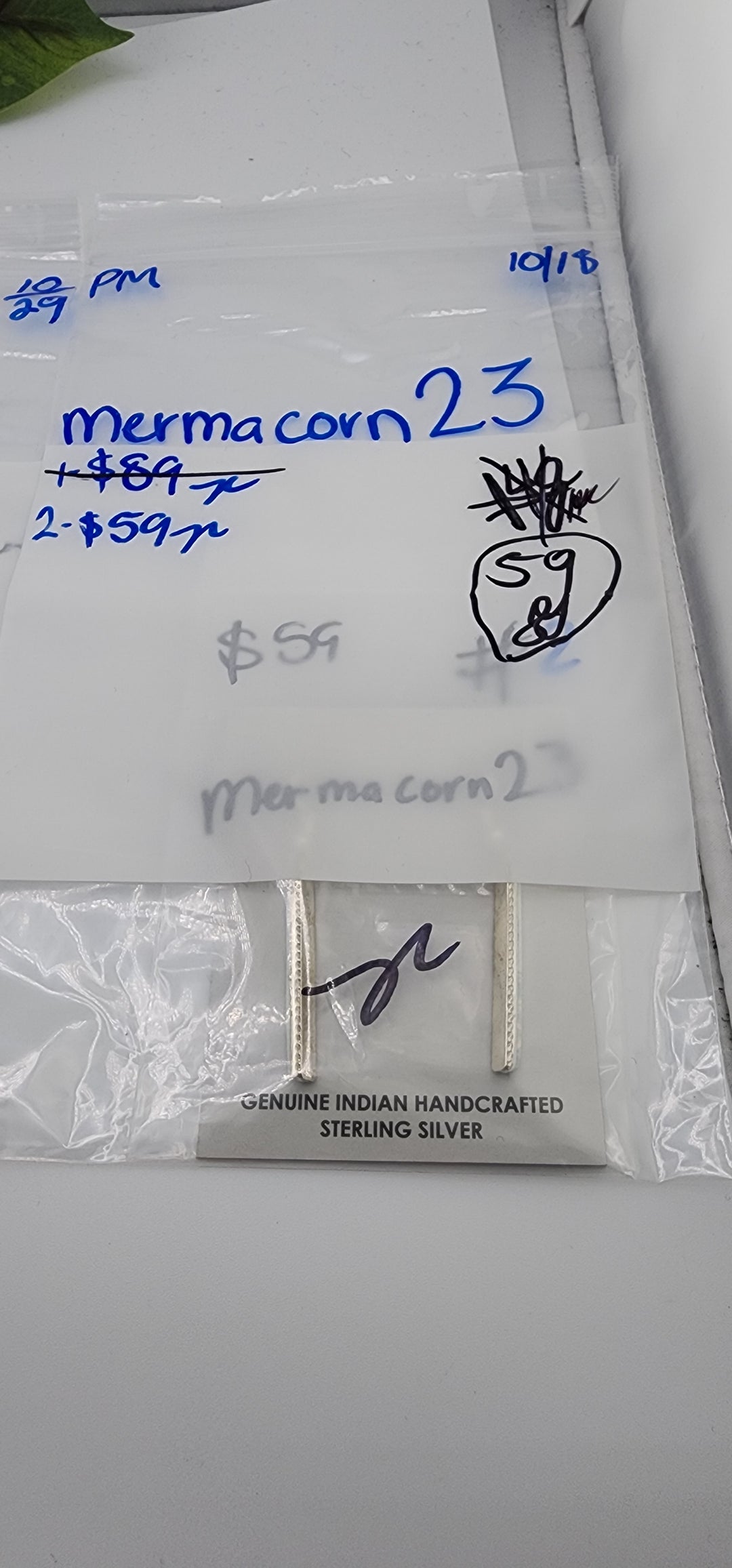 PM SHOW 48HR - RESERVED FOR: mermacorn23 - 10/18/2025 FL tiktok Live Show - 1 Sterling Silver Items