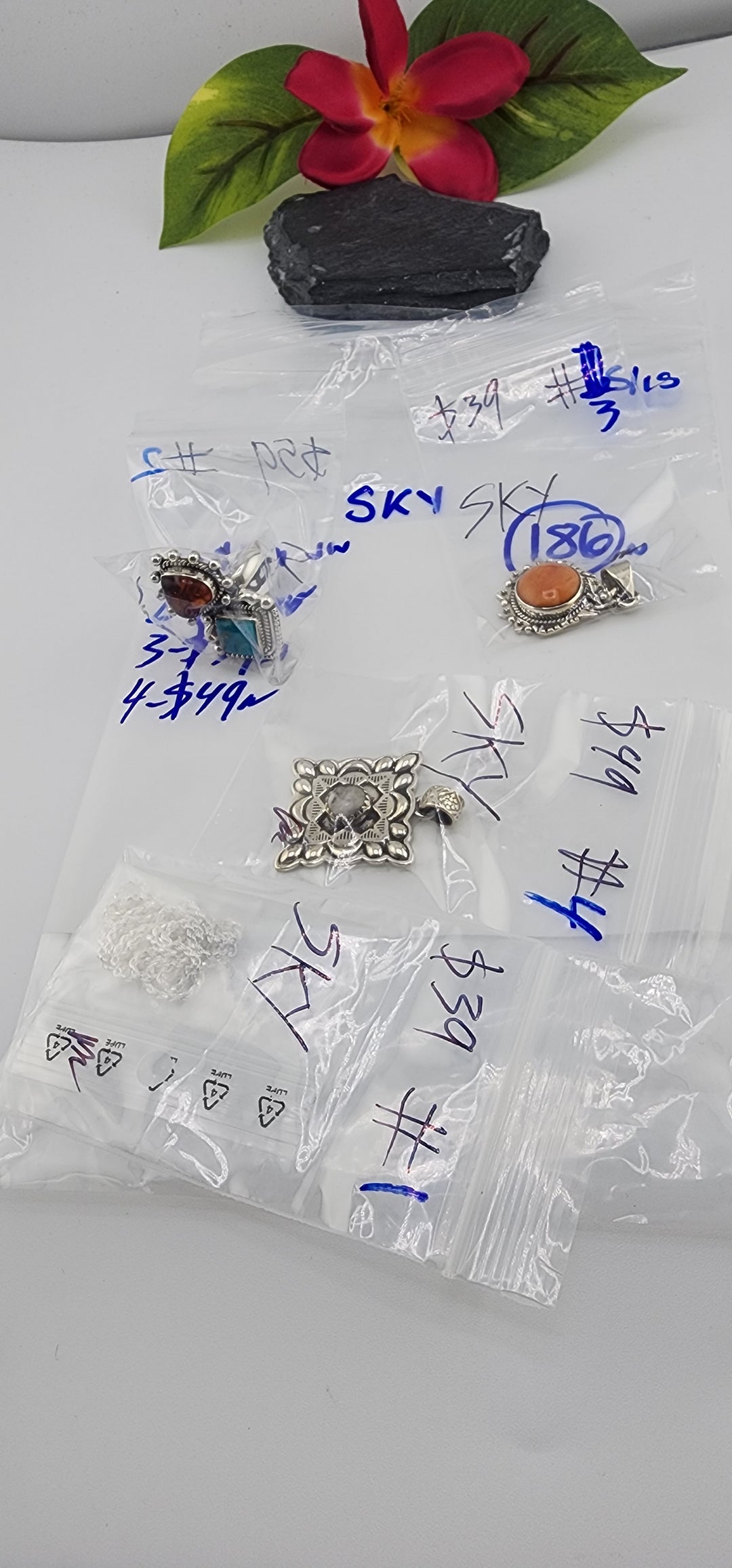 RESERVED FOR:  SKY- 5/15/2025 tiktok Live Show -4  Sterling Silver Items