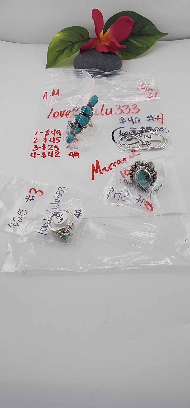 AM SHOW 48HR RESERVED FOR: lovelylulu333 - 10/27/2025 FL tiktok Live Show - 4 Sterling Silver Items