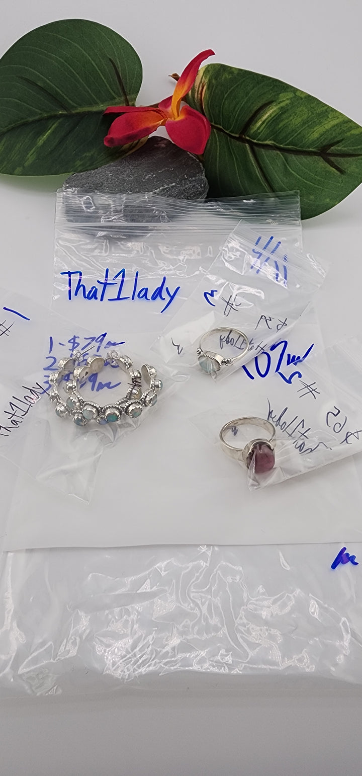 RESERVED FOR:  That1lady - 4/11/2025 The Collective Boutique App Live Show - 3 Sterling Silver Items